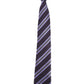 Alvaro Castagnino Microfiber Purple::Multi Colored Stripes Necktie for Men