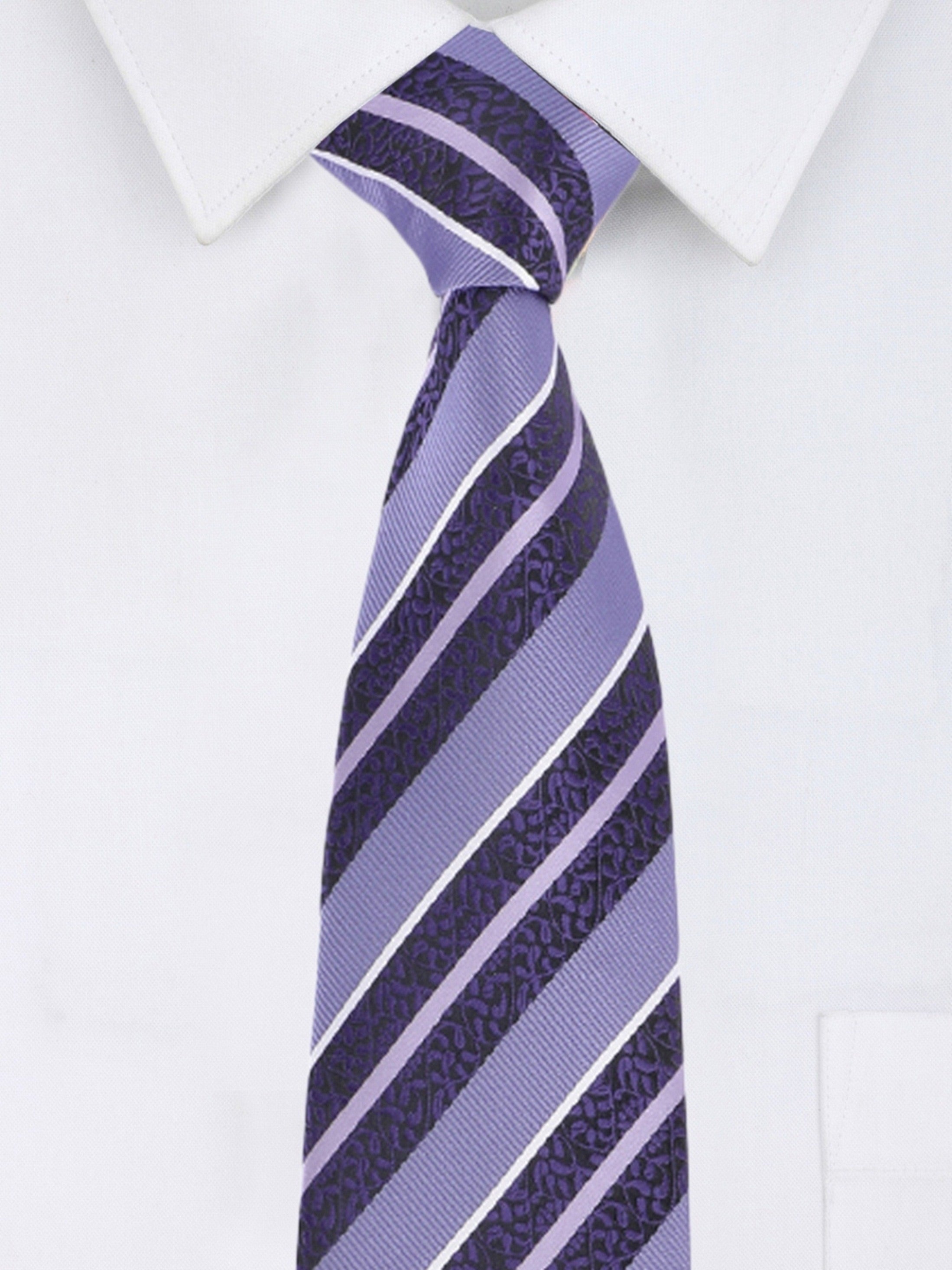 Copy of Alvaro Castagnino Microfiber Blue::White Colored Printed Necktie for Men