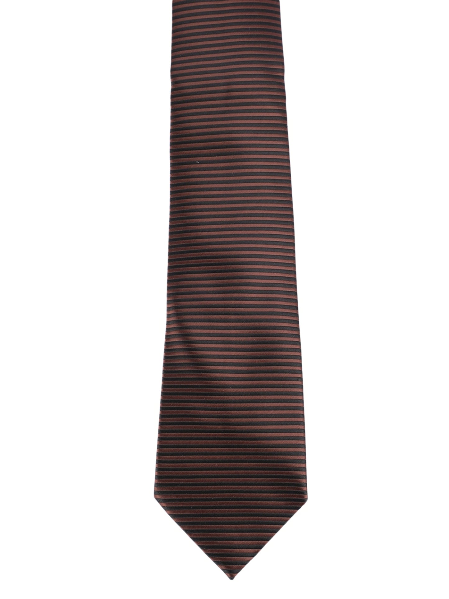 Alvaro Castagnino Microfiber Brown::Black Colored Printed Necktie for Men