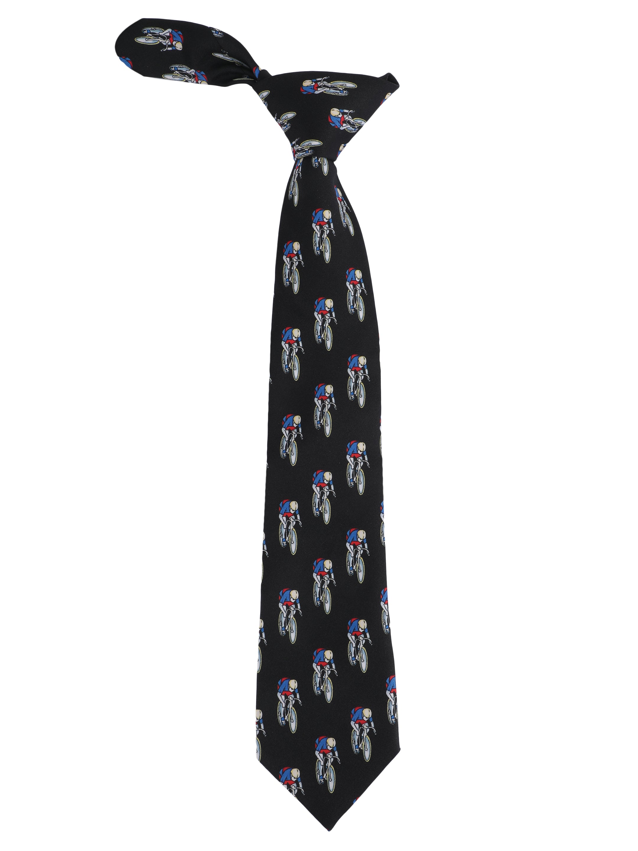 Alvaro Castagnino Microfiber Black::Multi Colored Printed Necktie with same fabric box for Men