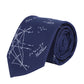 Alvaro Castagnino Microfiber Blue::White Colored Printed Necktie for Men