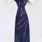 Alvaro Castagnino Microfiber Blue::White Colored Printed Necktie for Men