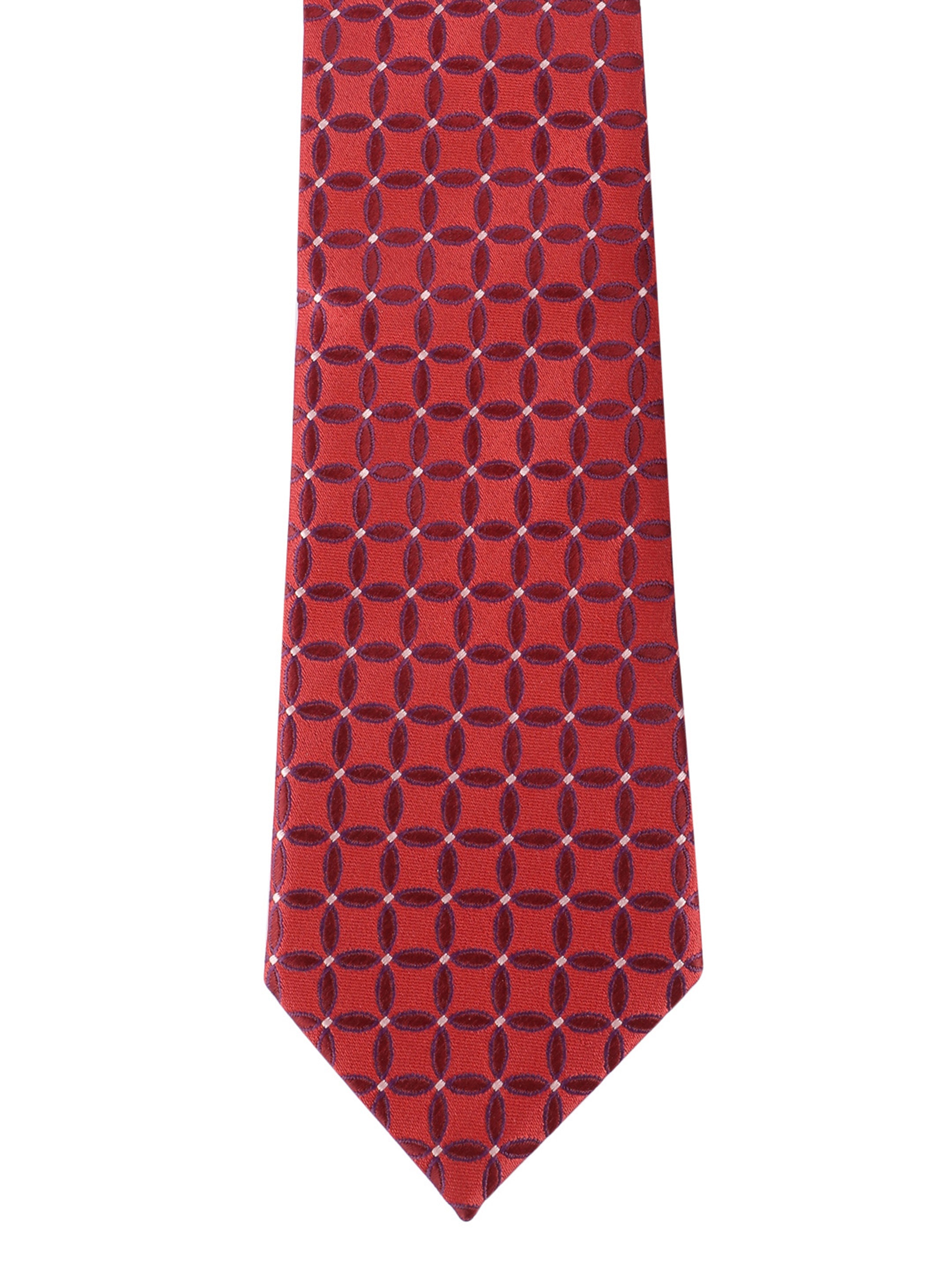 Alvaro Castagnino Microfiber Red Colored Necktie for Men