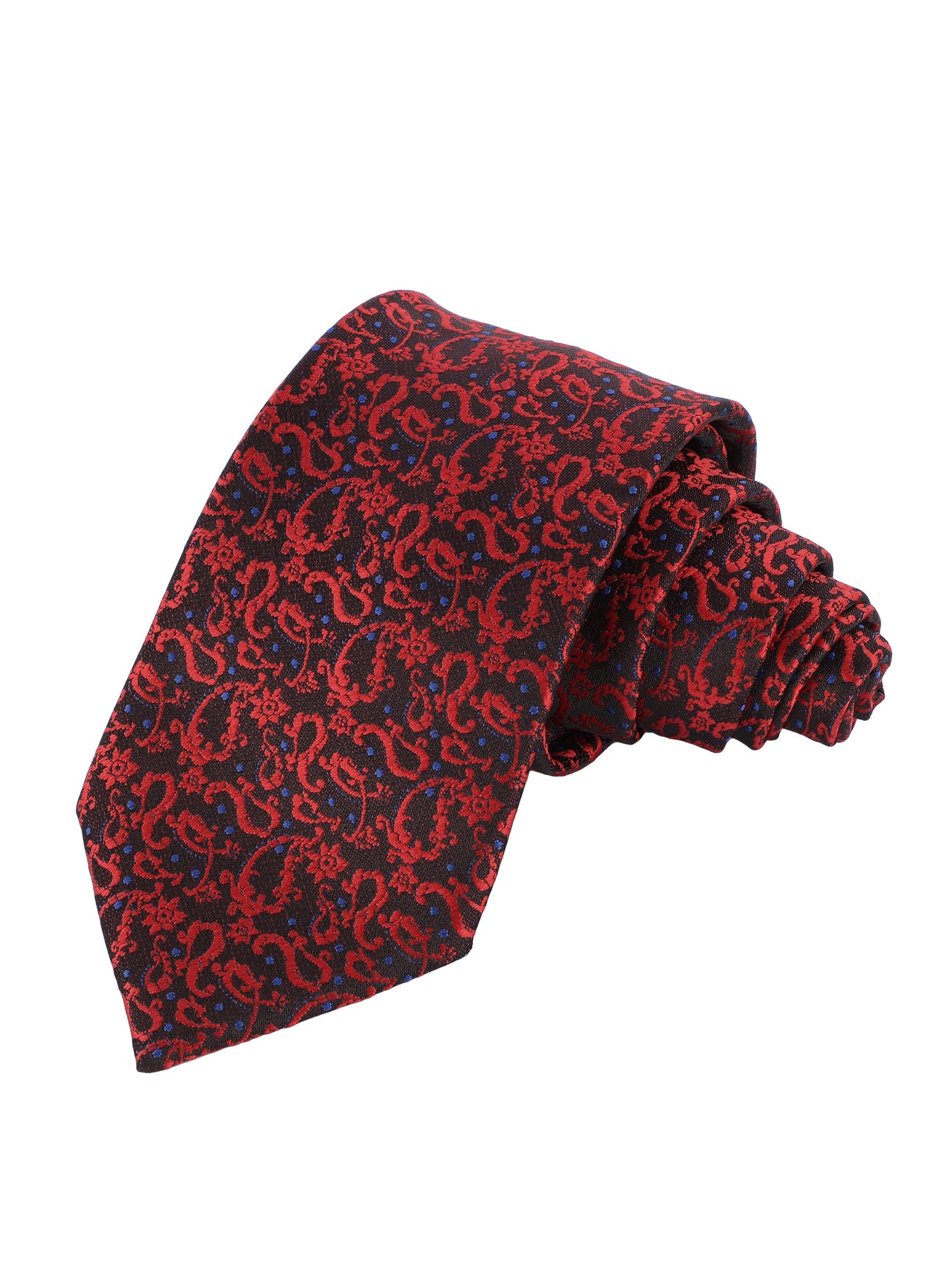 Alvaro Castagnino Microfiber Red multi Colored Necktie for Men