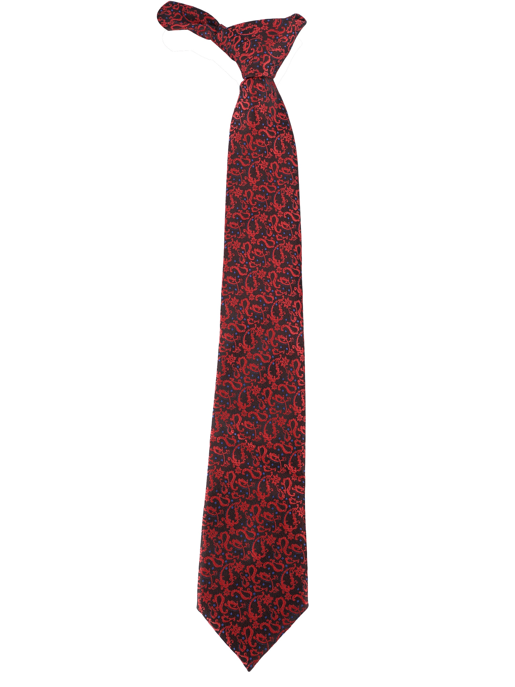 Alvaro Castagnino Microfiber Red multi Colored Necktie for Men