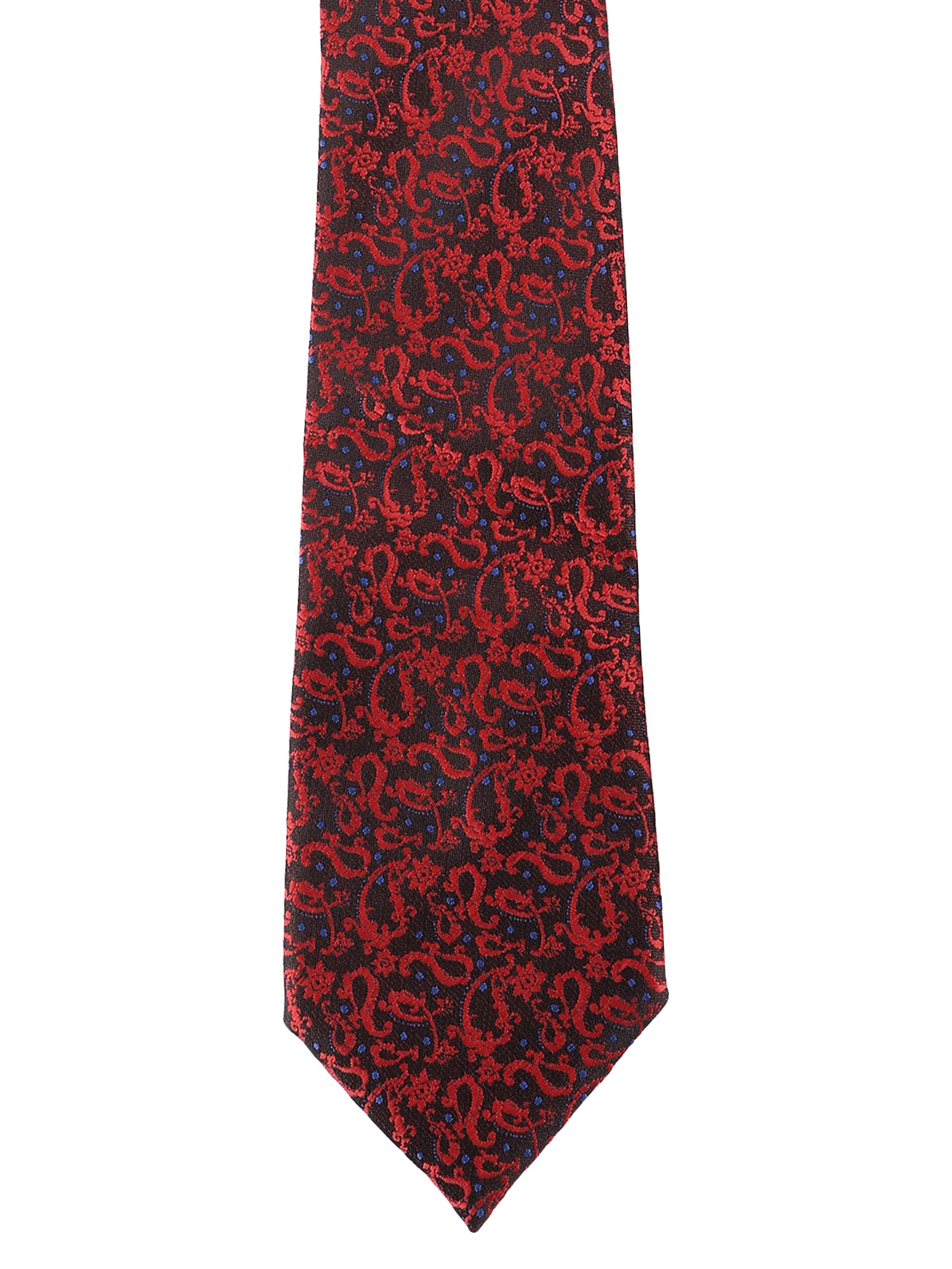 Alvaro Castagnino Microfiber Red multi Colored Necktie for Men