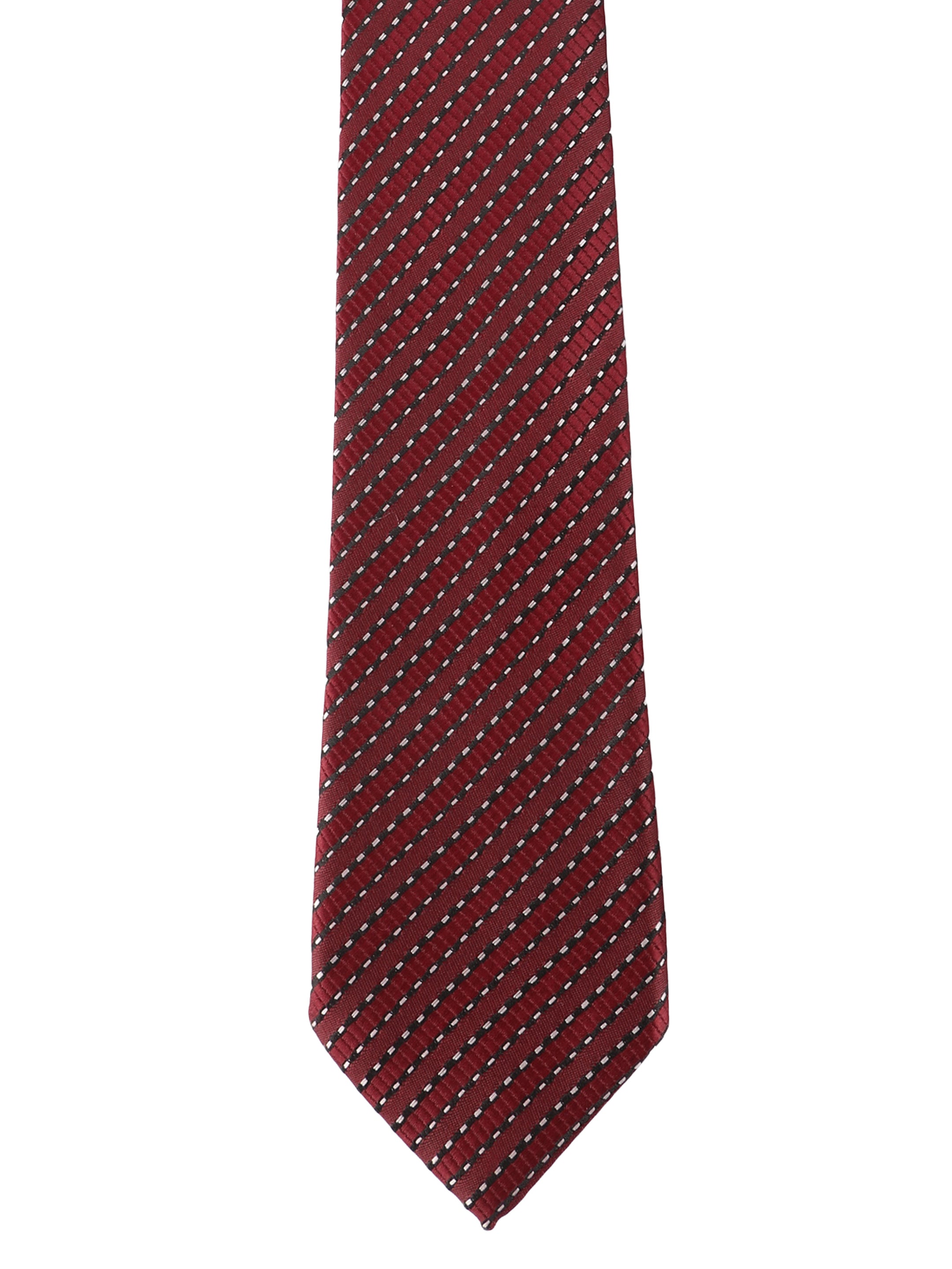 Alvaro Castagnino Microfiber Maroon Colored Necktie for Men