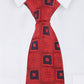 Alvaro Castagnino Microfiber Red and Black Colored Necktie for Men