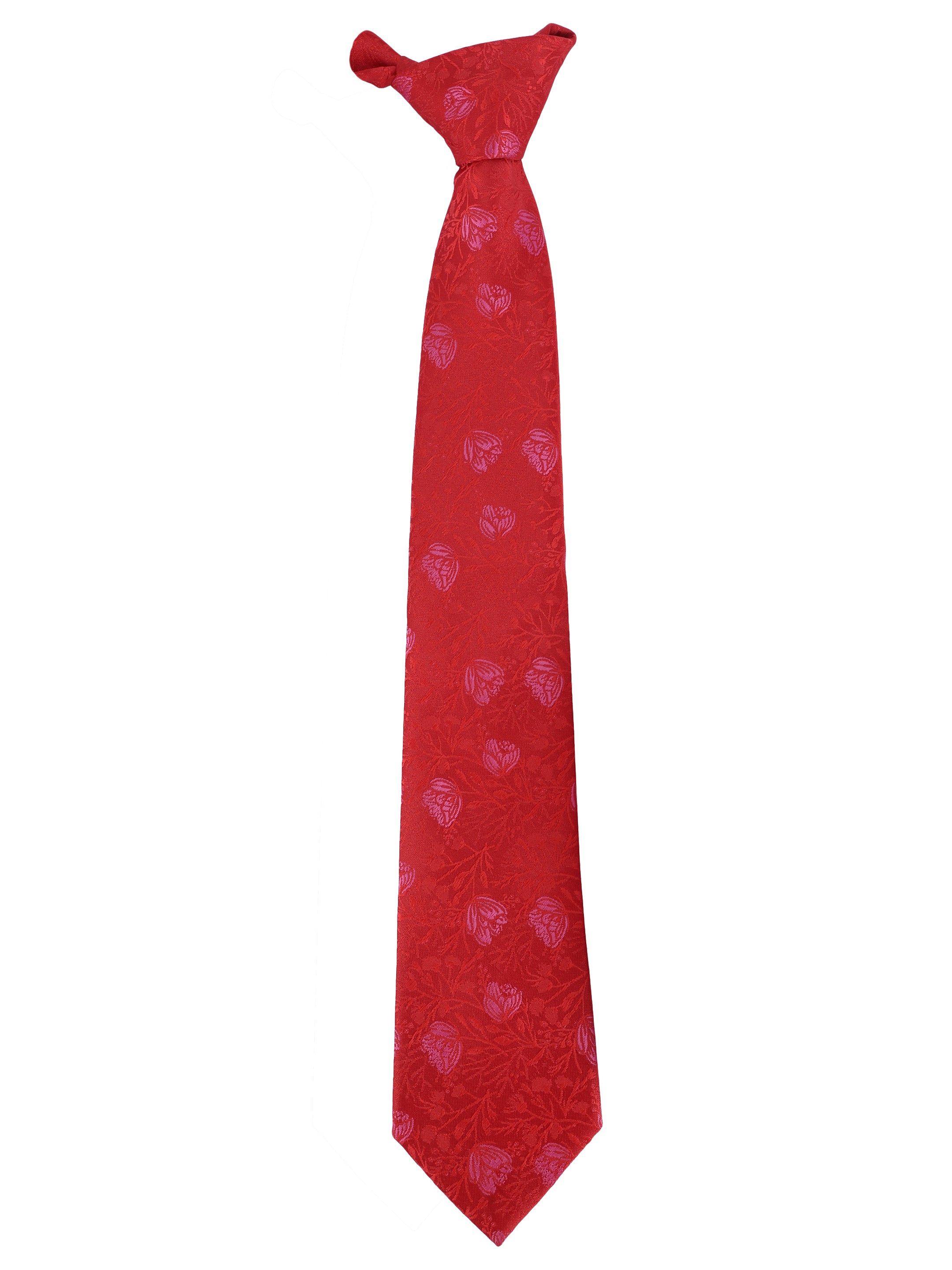 Red Floral Necktie