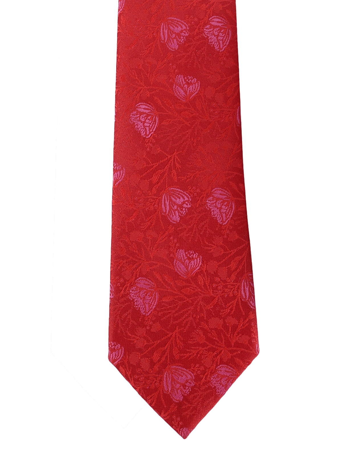 Red Floral Necktie