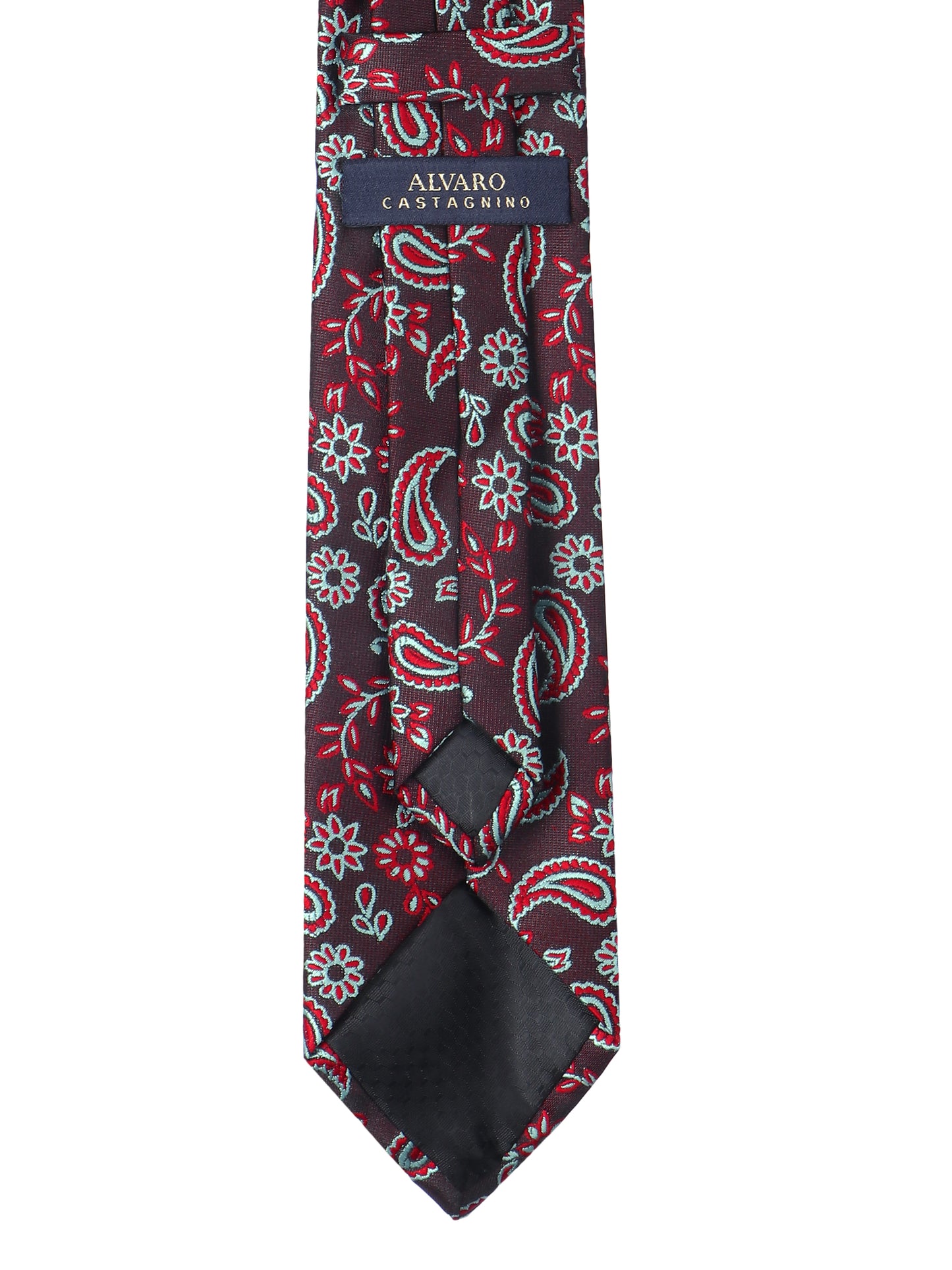 Alvaro Castagnino Microfiber Brown and Multi Colored Necktie for Men