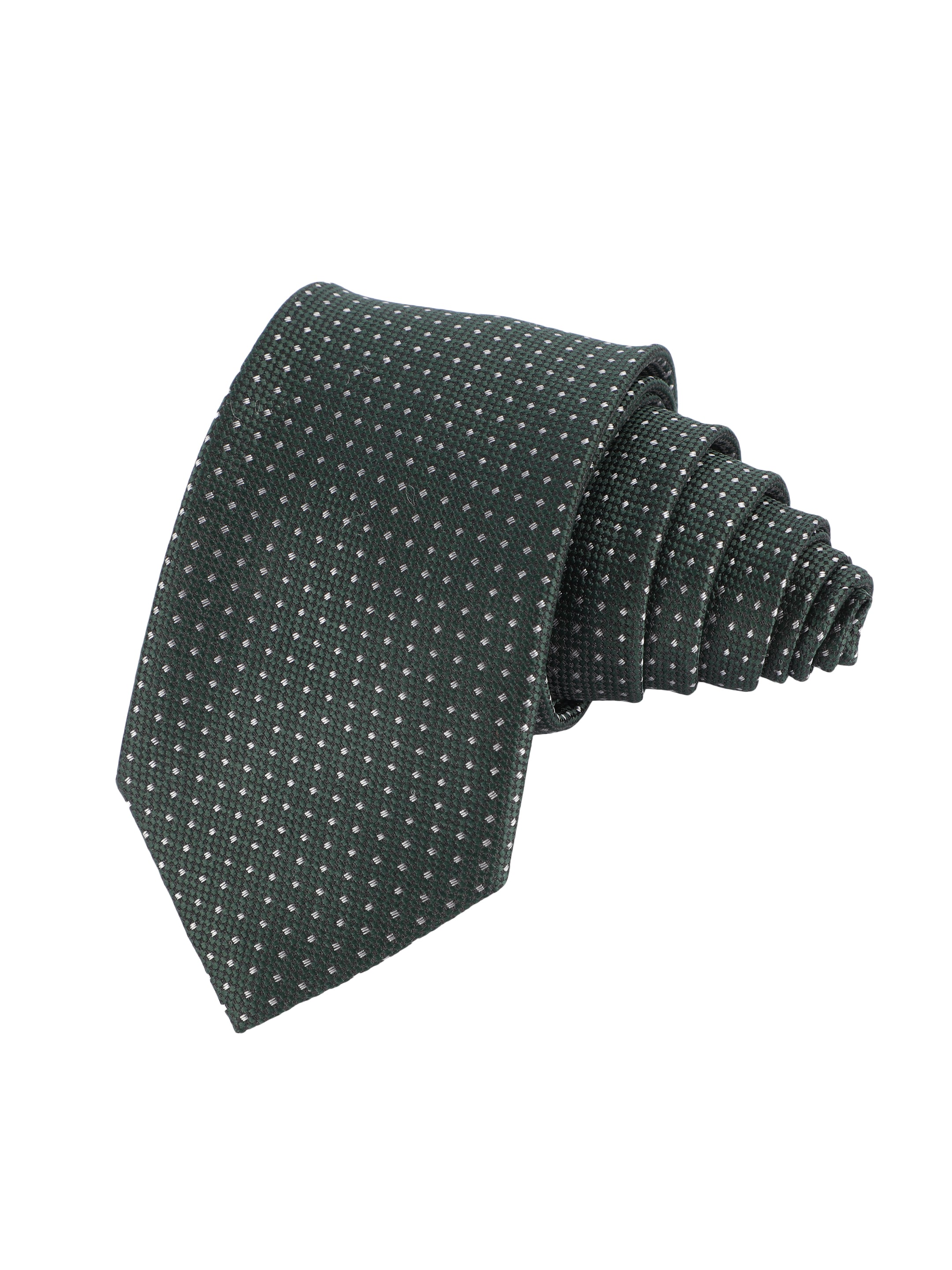 Alvaro Castagnino Microfiber Green Colored Necktie for Men