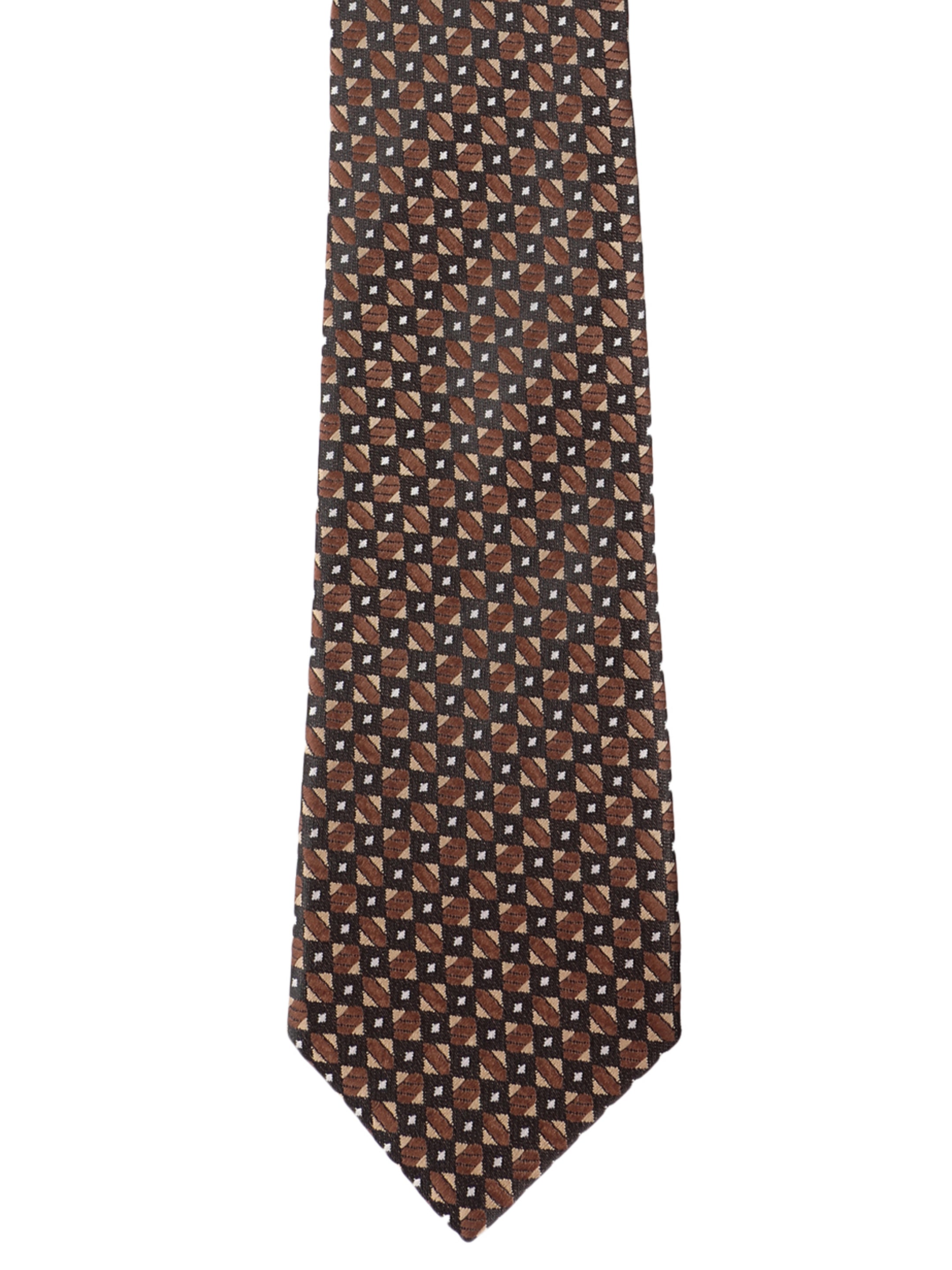 Alvaro Castagnino Microfiber BROWN  Colored Necktie for Men