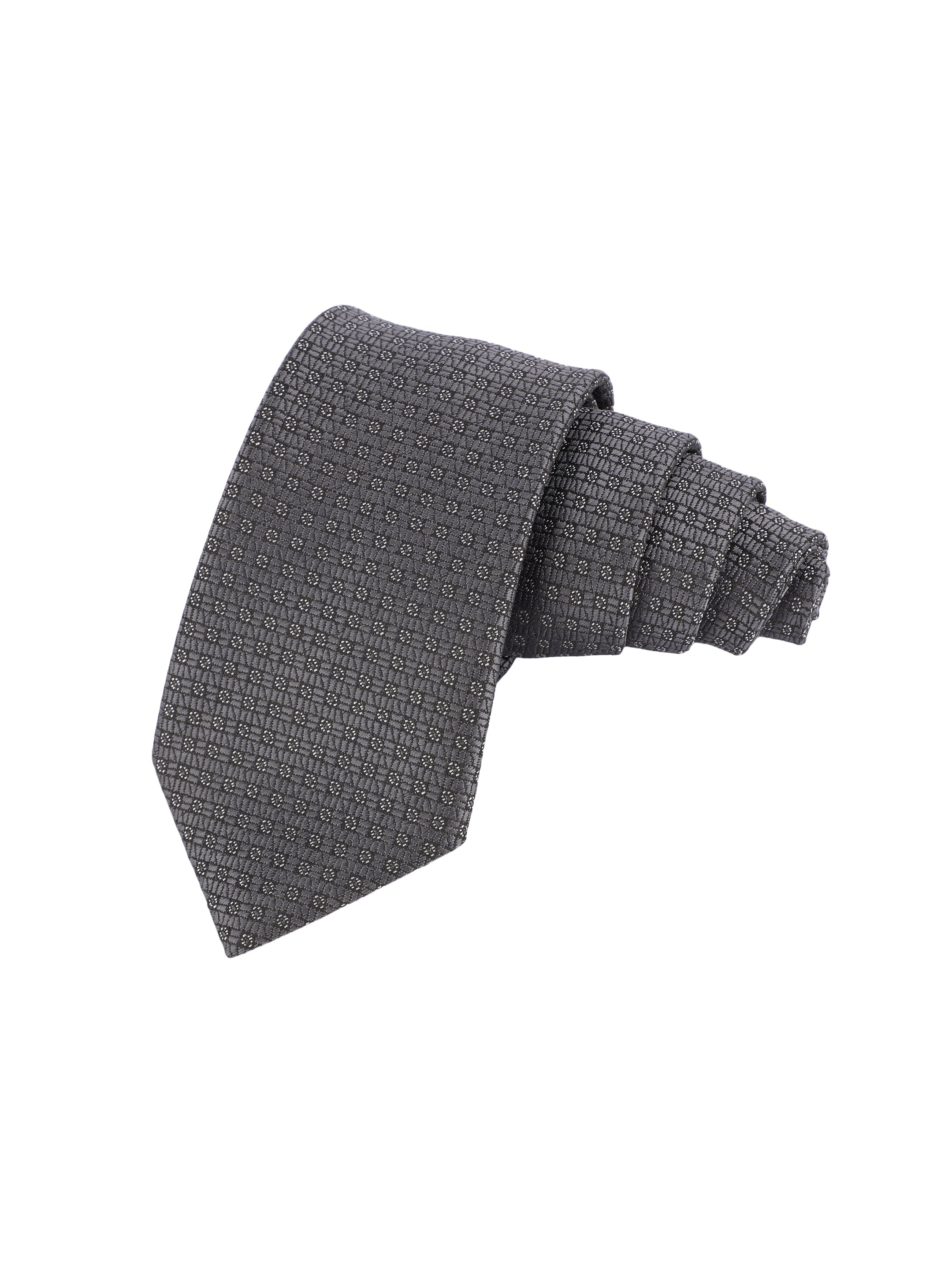 Alvaro Castagnino Microfiber GREY  Colored Necktie for Men