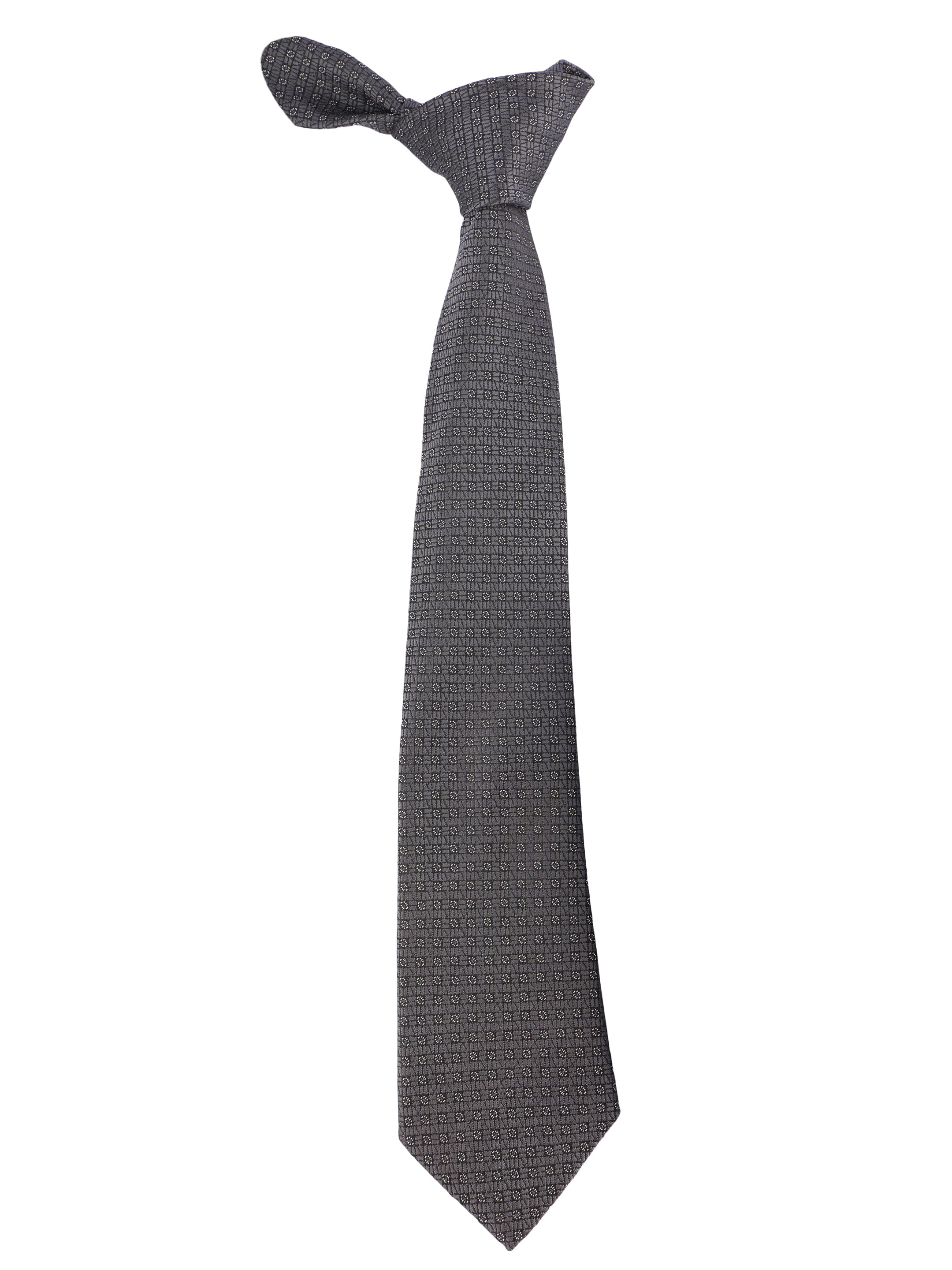 Alvaro Castagnino Microfiber GREY  Colored Necktie for Men