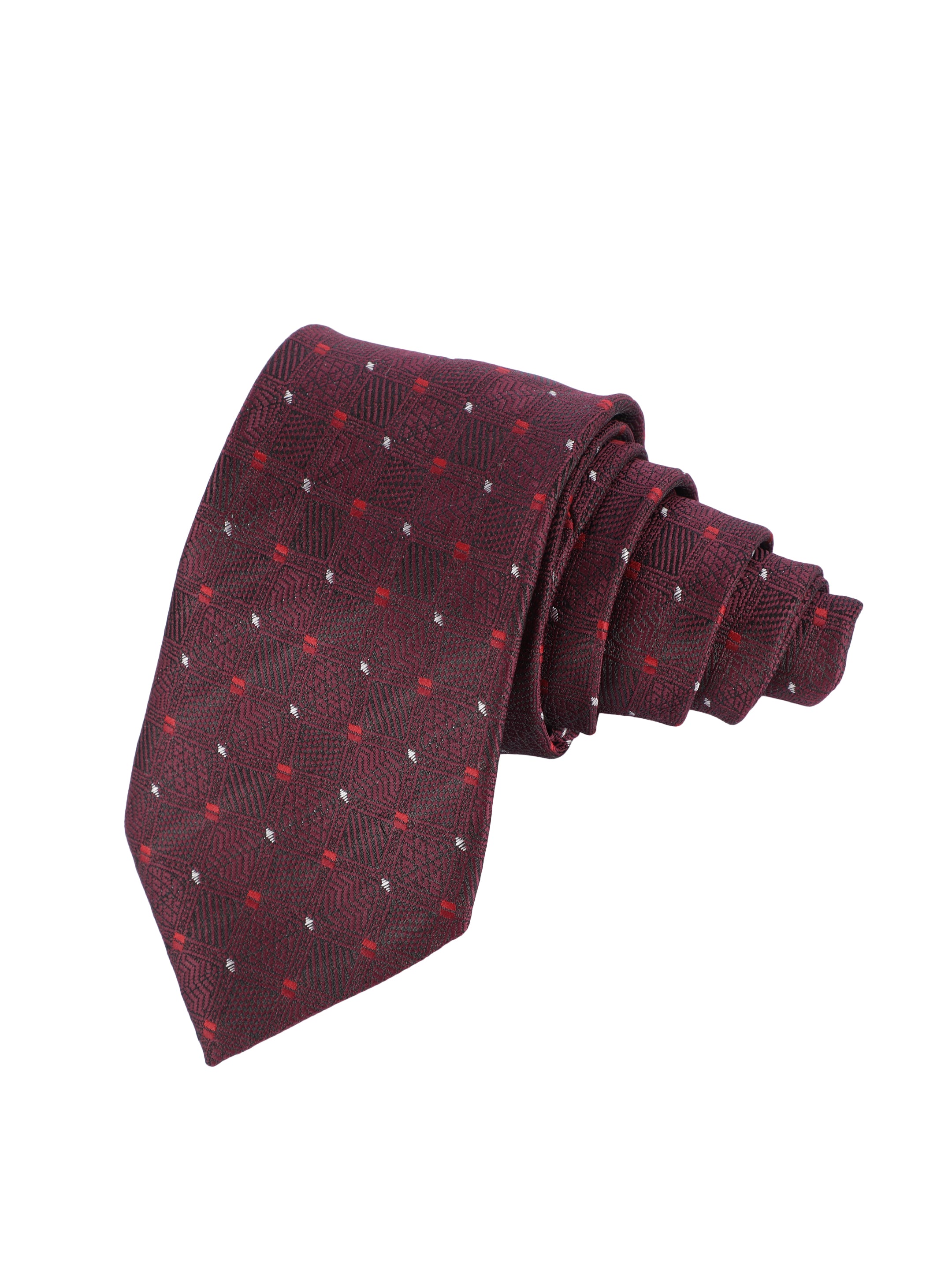 Alvaro Castagnino Microfiber MAROON  Colored Necktie for Men