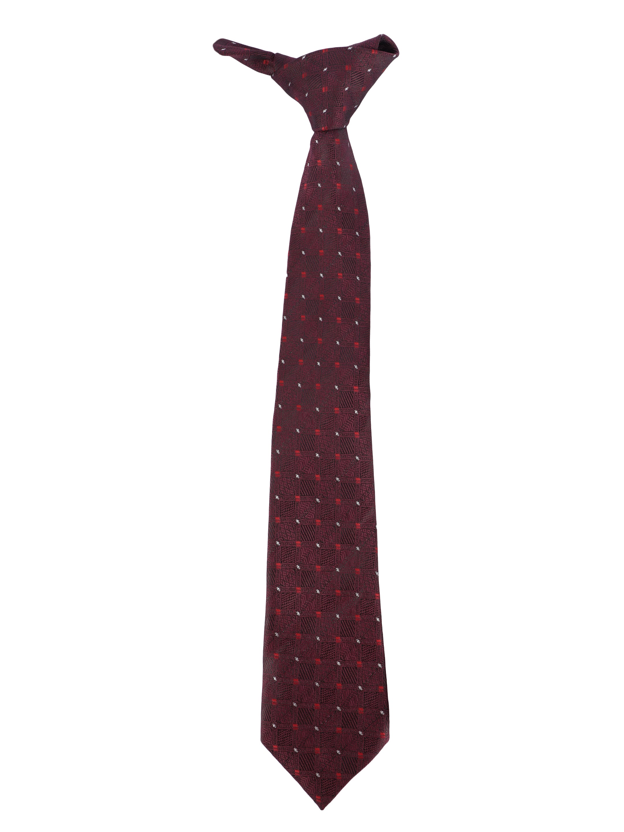 Alvaro Castagnino Microfiber MAROON  Colored Necktie for Men