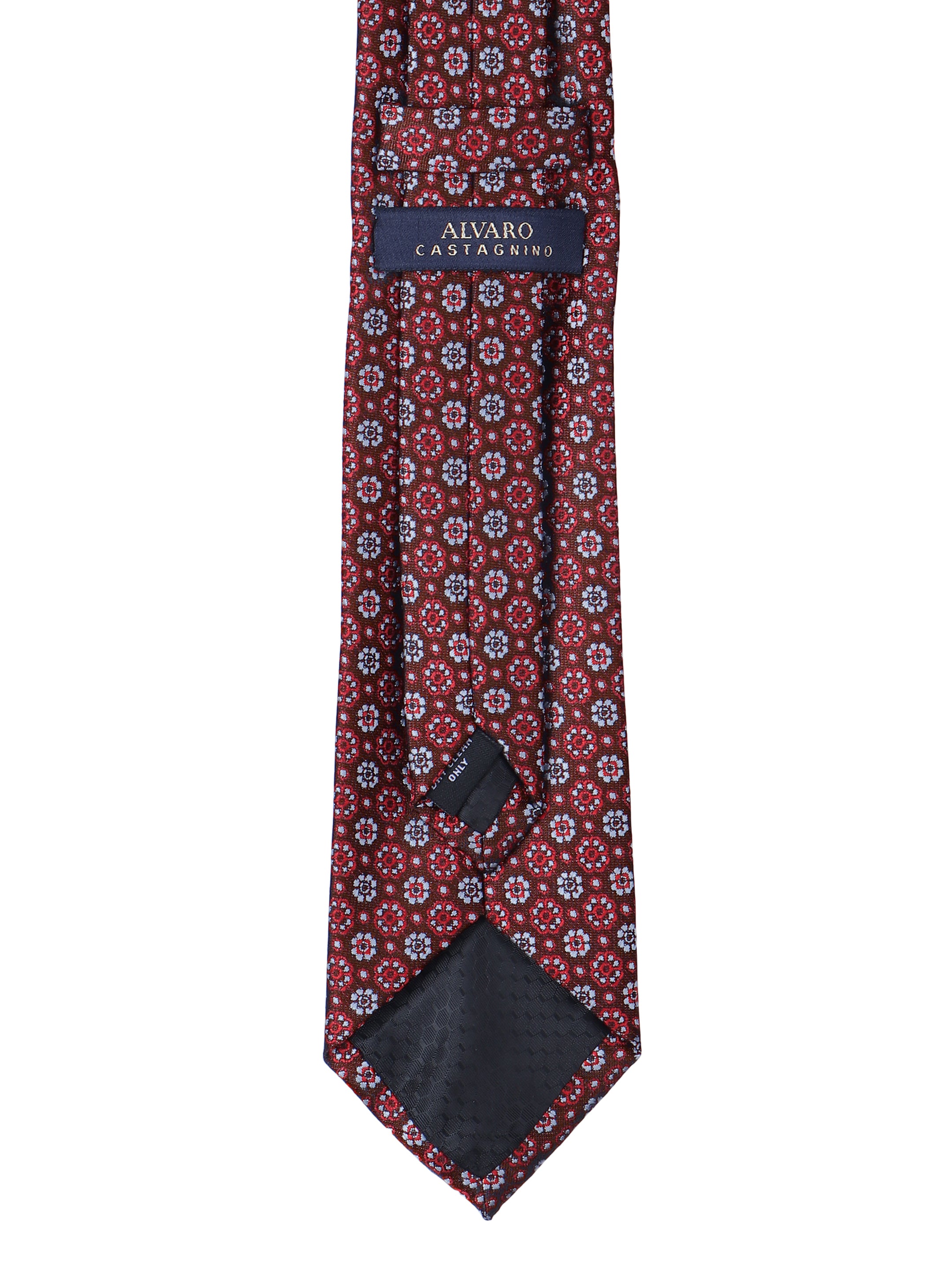 Maroon Floral Necktie