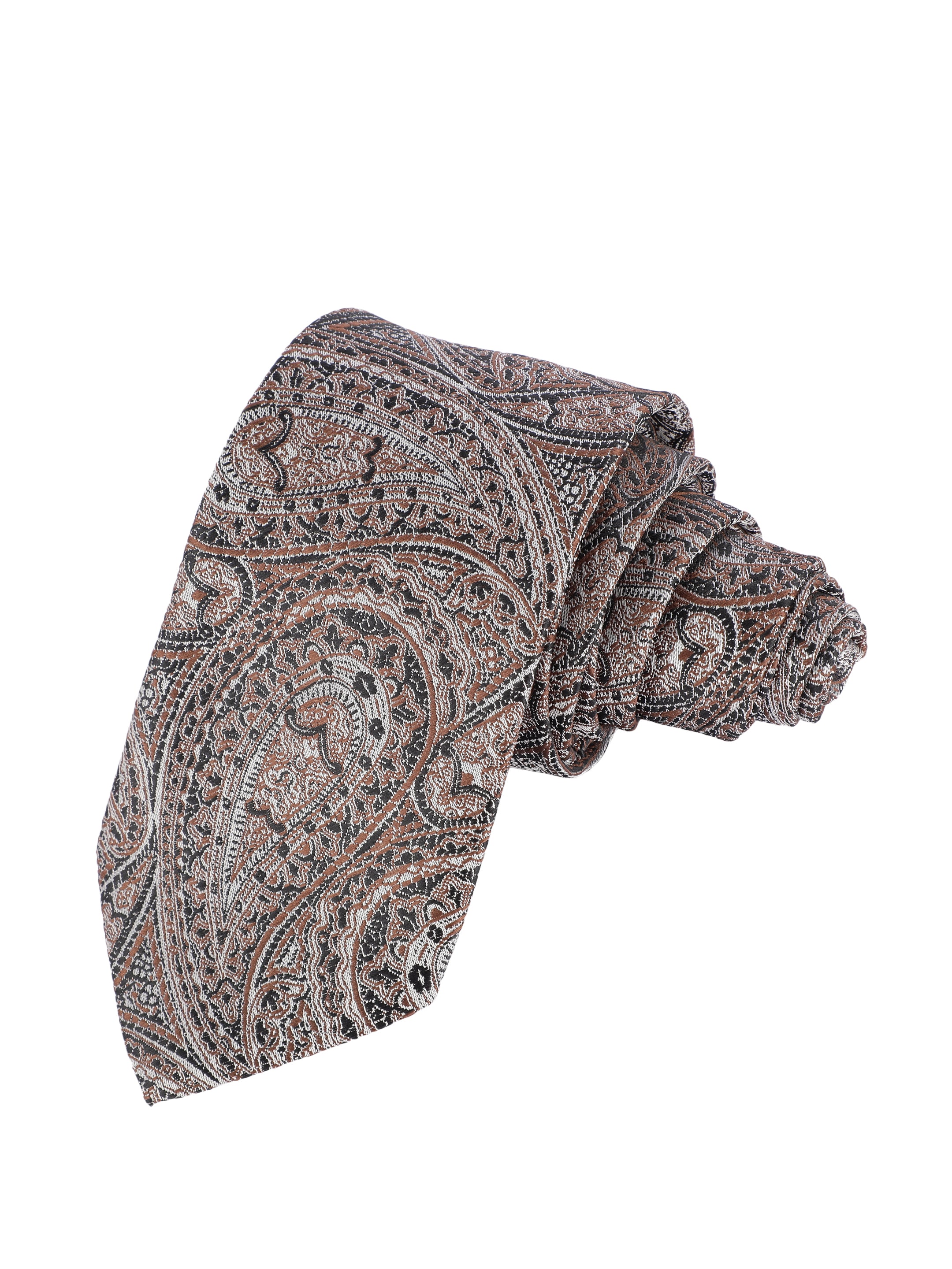 Brown Paisley Necktie