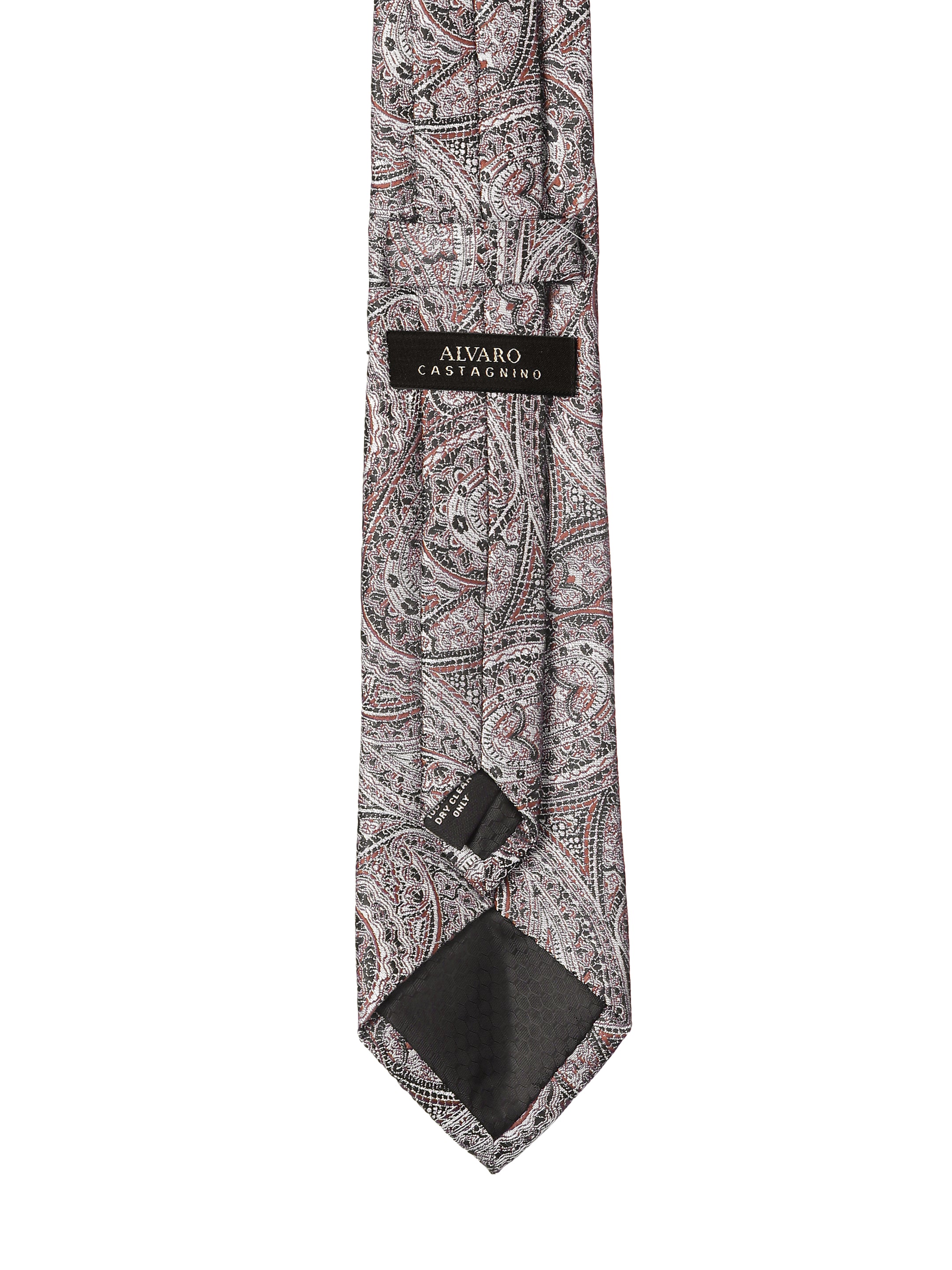 Brown & Grey Paisley Necktie