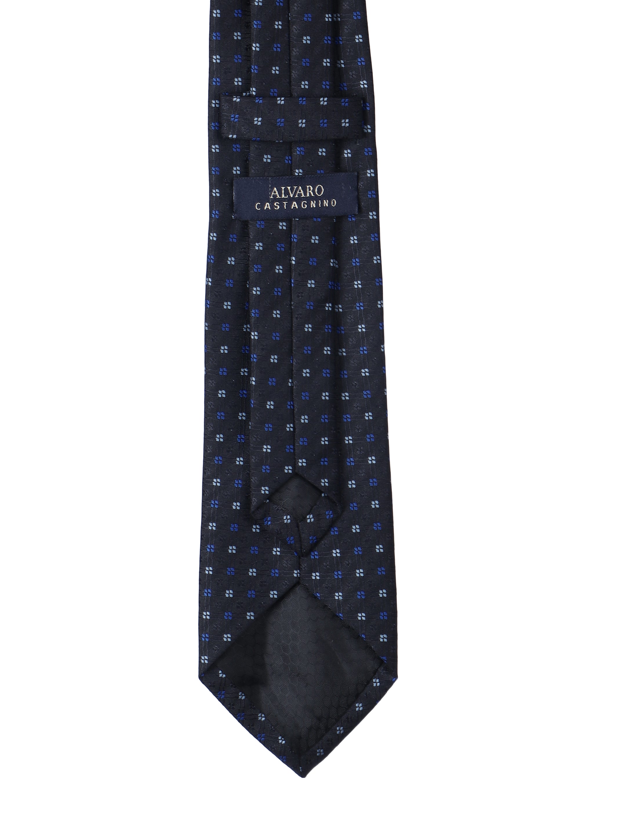 Alvaro Castagnino Microfiber BLACK AND MULTI  Colored Necktie for Men