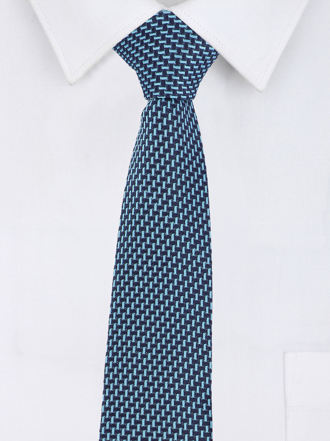 Alvaro Castagnino Microfiber BLUE Colored Necktie for Men