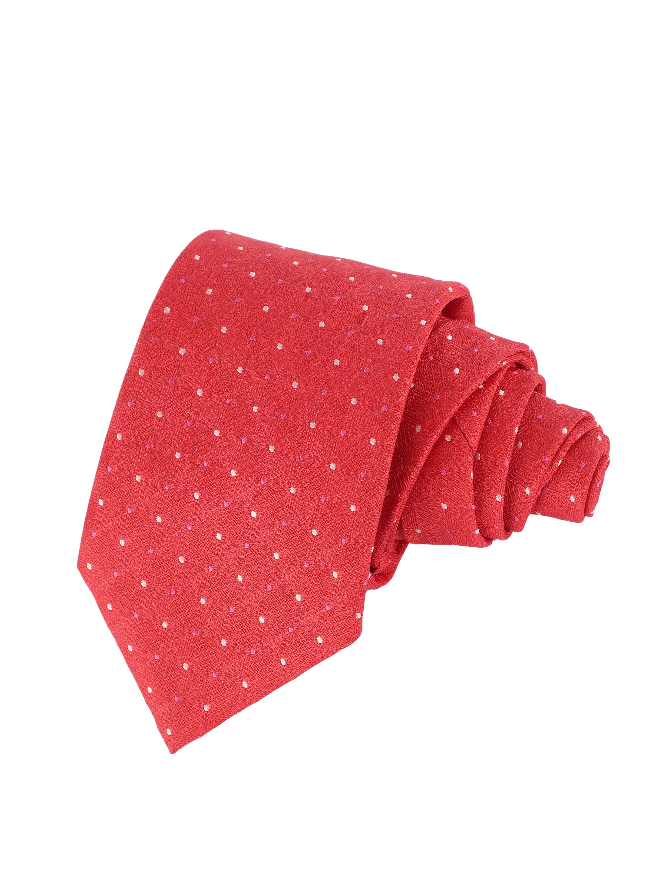 Red Dotted Necktie