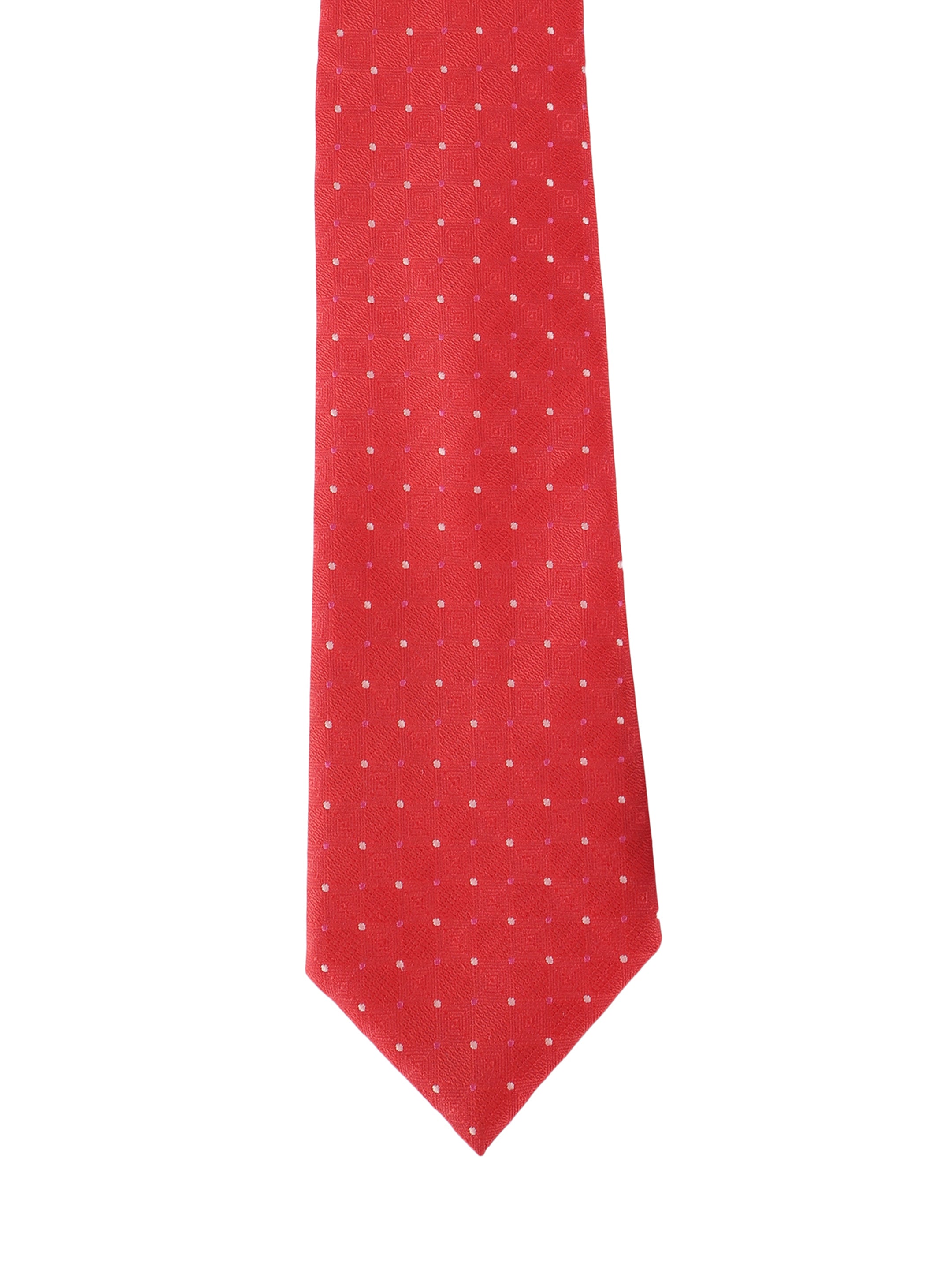 Red Dotted Necktie
