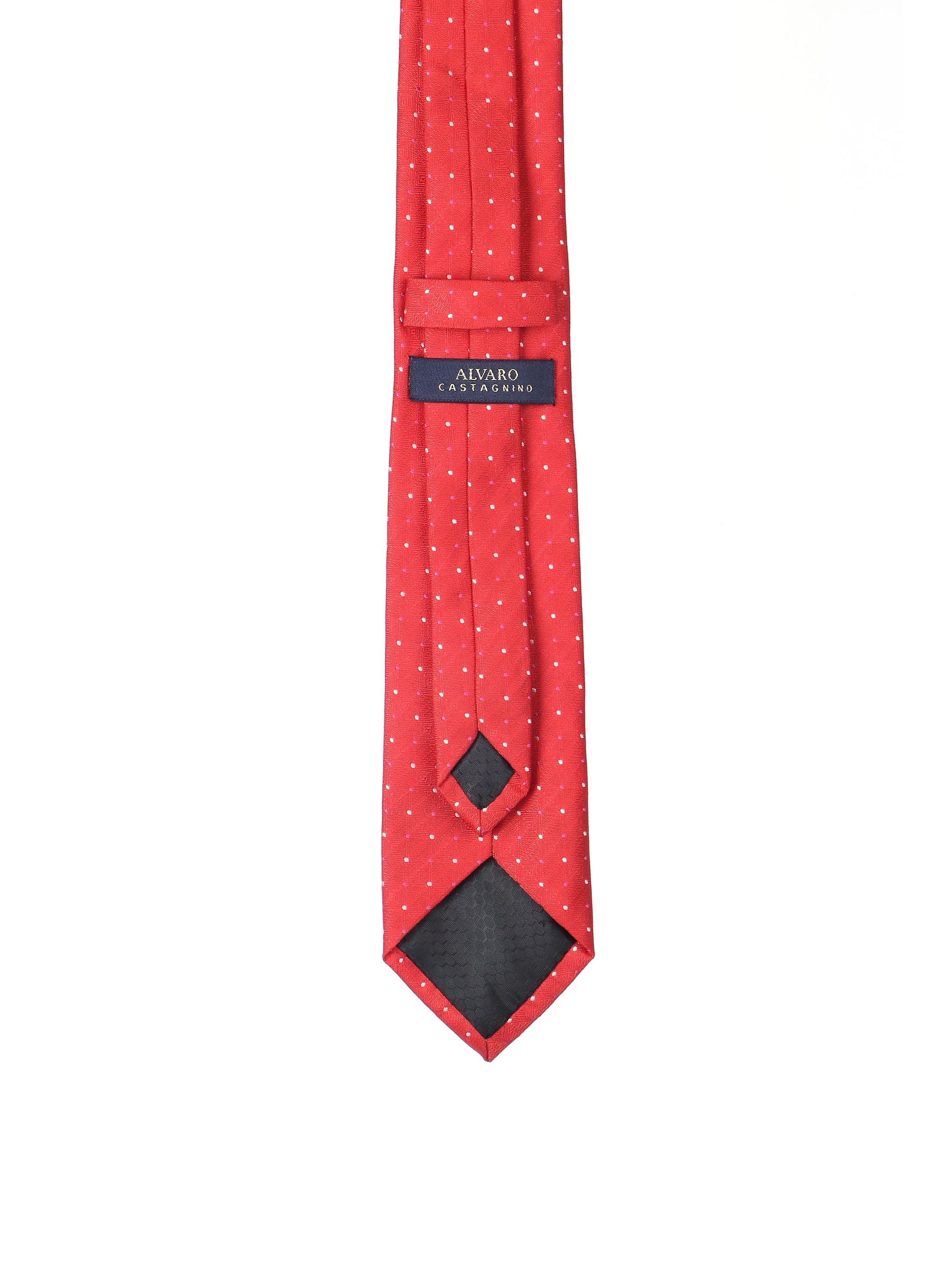 Alvaro Castagnino Microfiber RED  Colored Necktie for Men