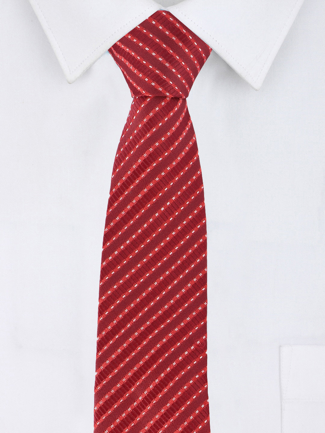 Alvaro Castagnino Microfiber RED  Colored Necktie for Men