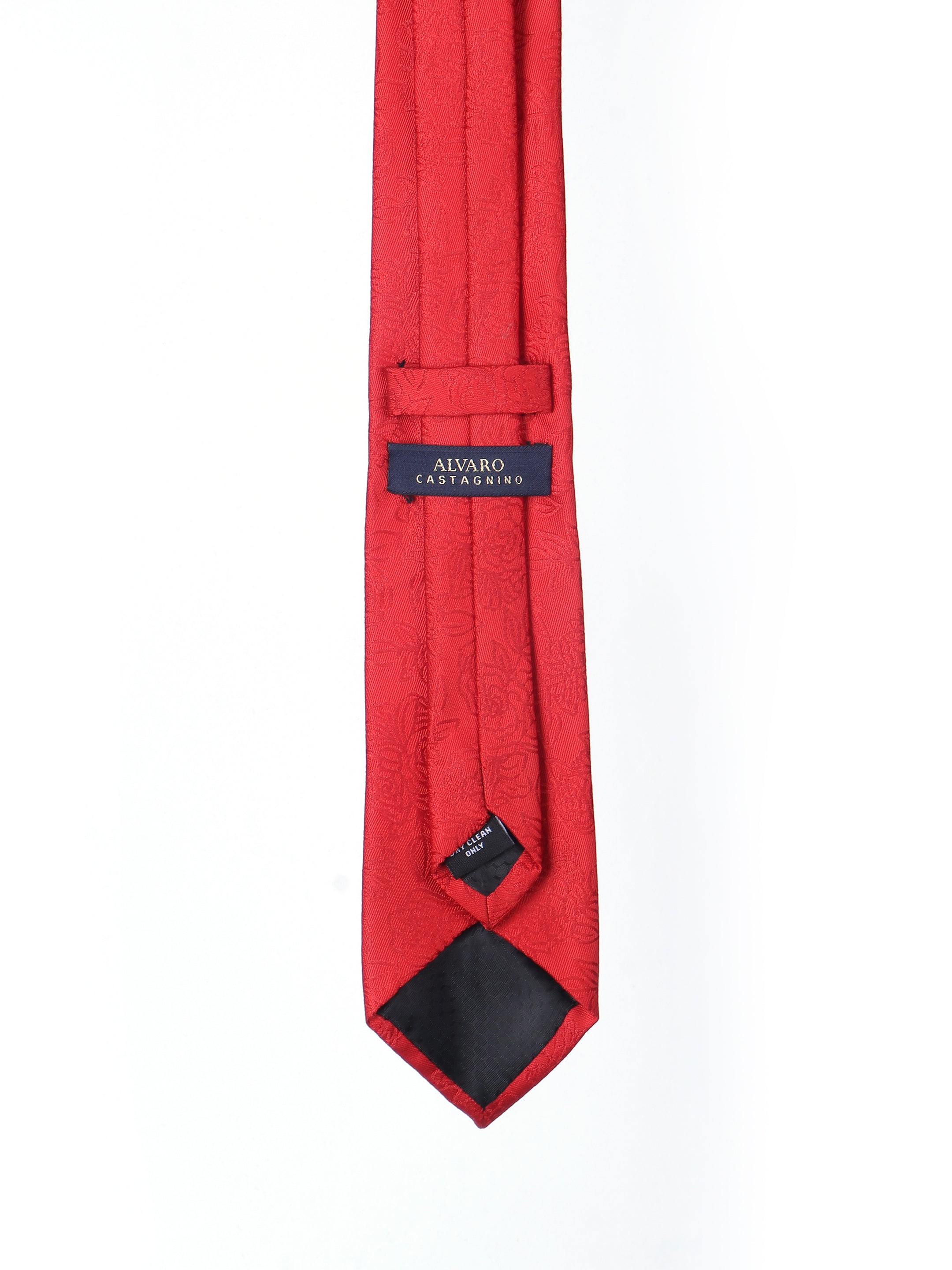 Alvaro Castagnino Microfiber RED  Colored Necktie for Men
