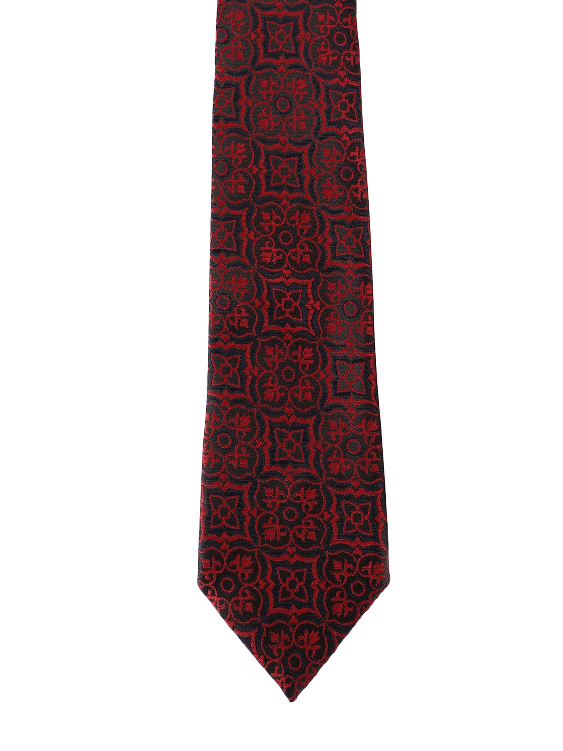 Alvaro Castagnino Microfiber RED AND BLACK Colored Necktie for Men