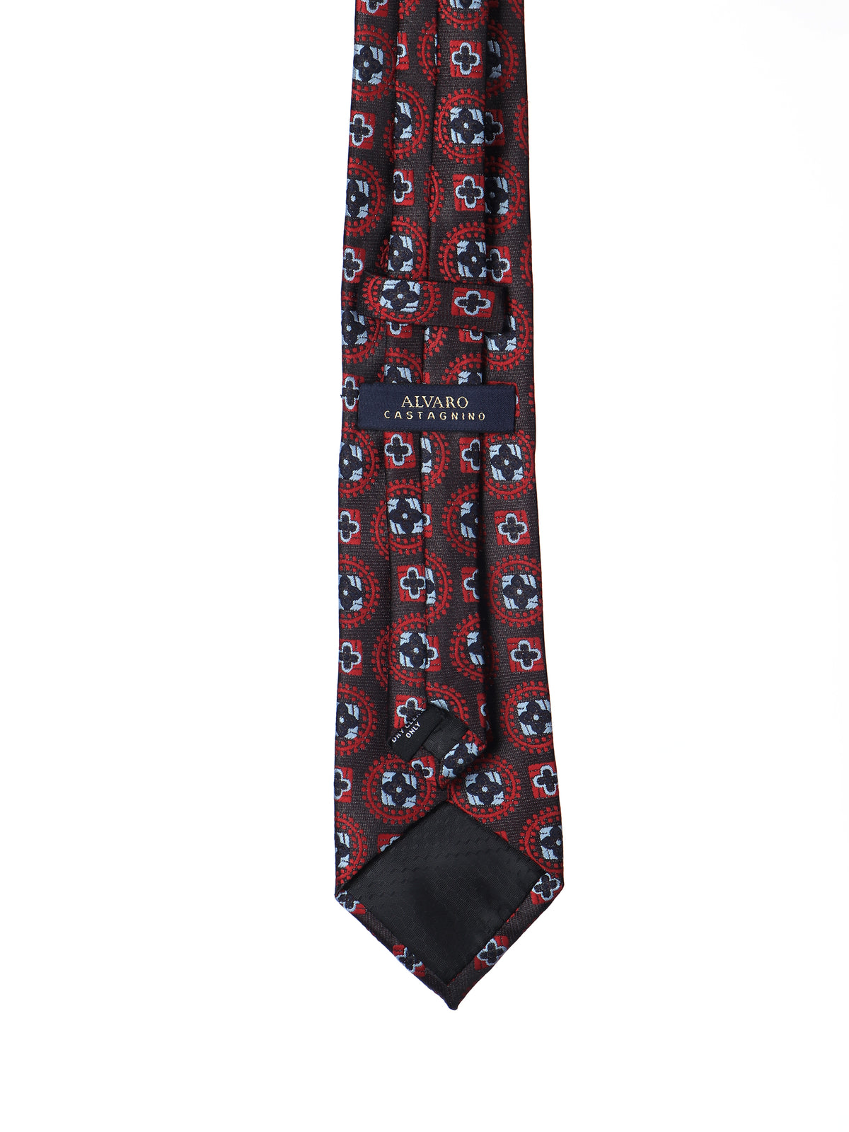Brown & Red Medallion Necktie
