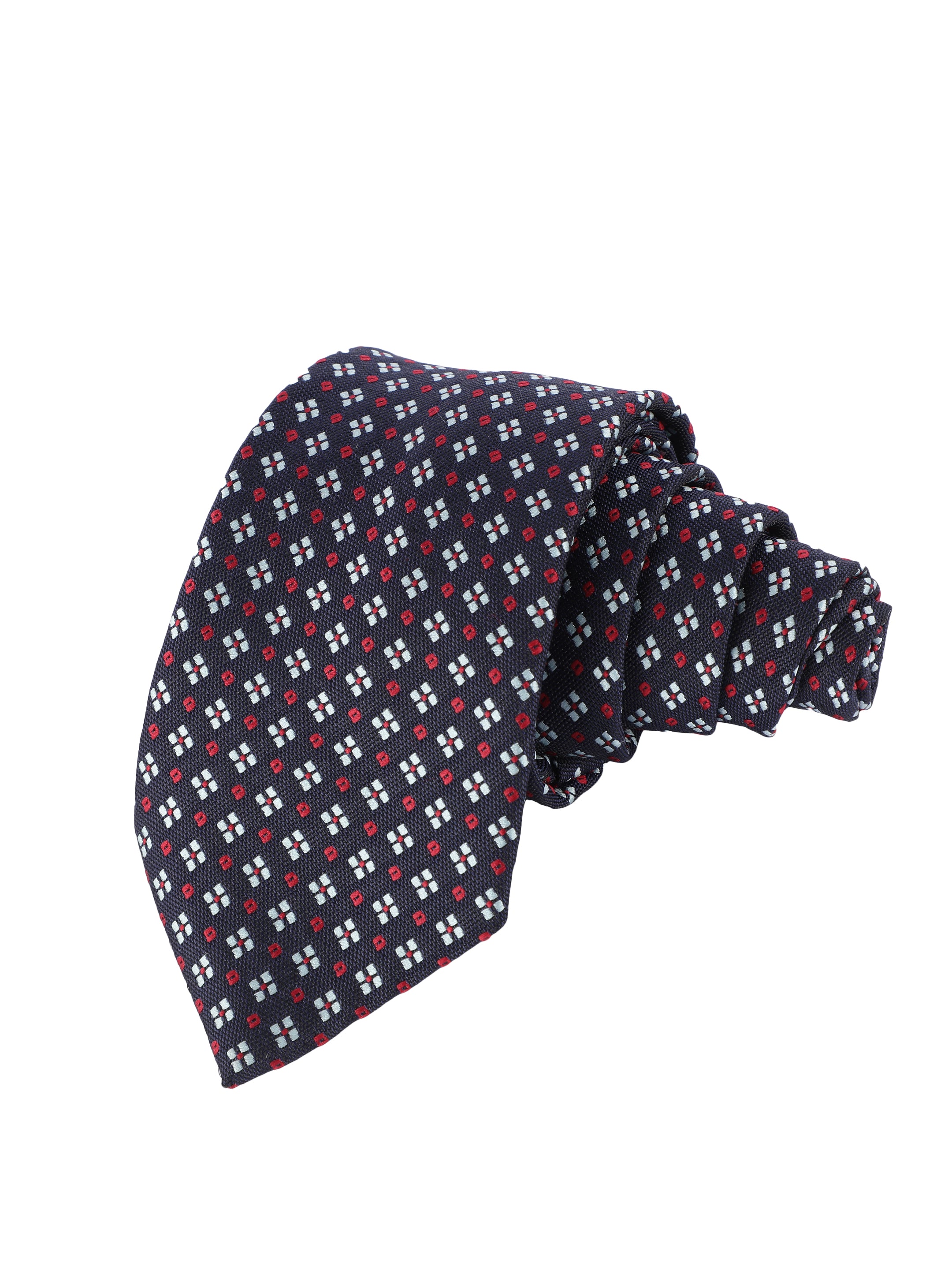 Blue Geometric Necktie