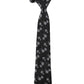Alvaro Castagnino Microfiber BLACK AND WHITE Colored Necktie for Men