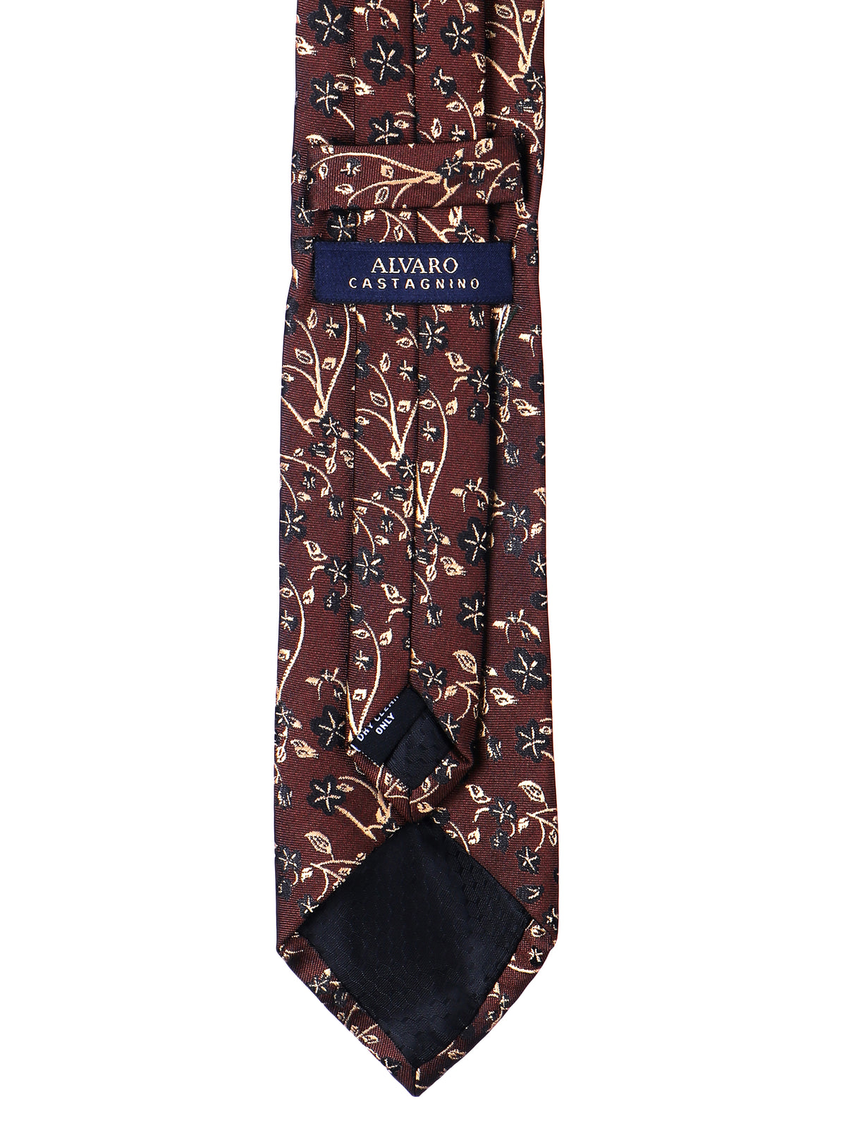 Brown Floral Necktie