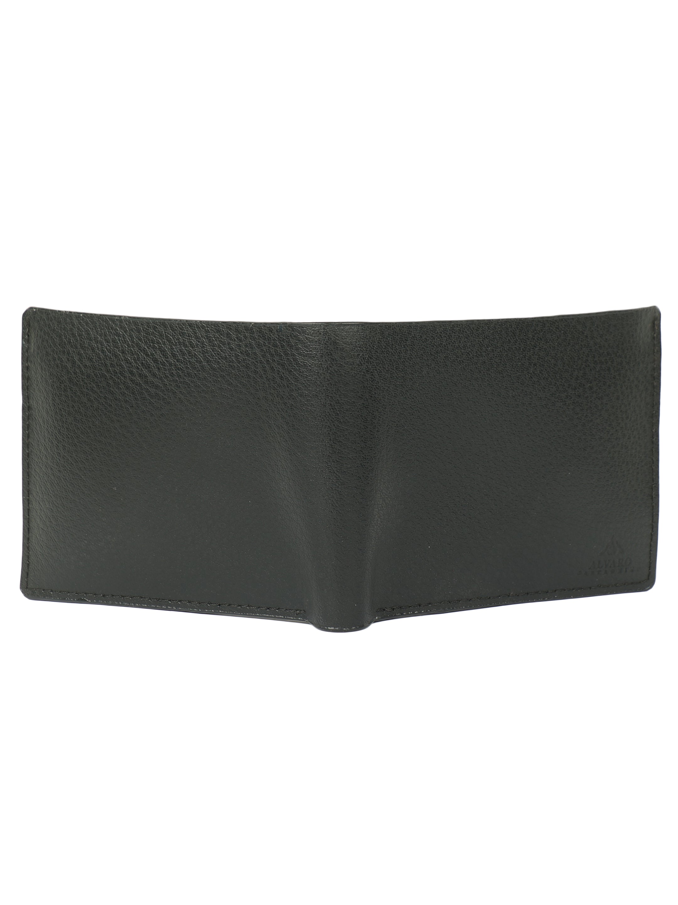 Alvaro Castagnino Men's Black Color Leather Wallet