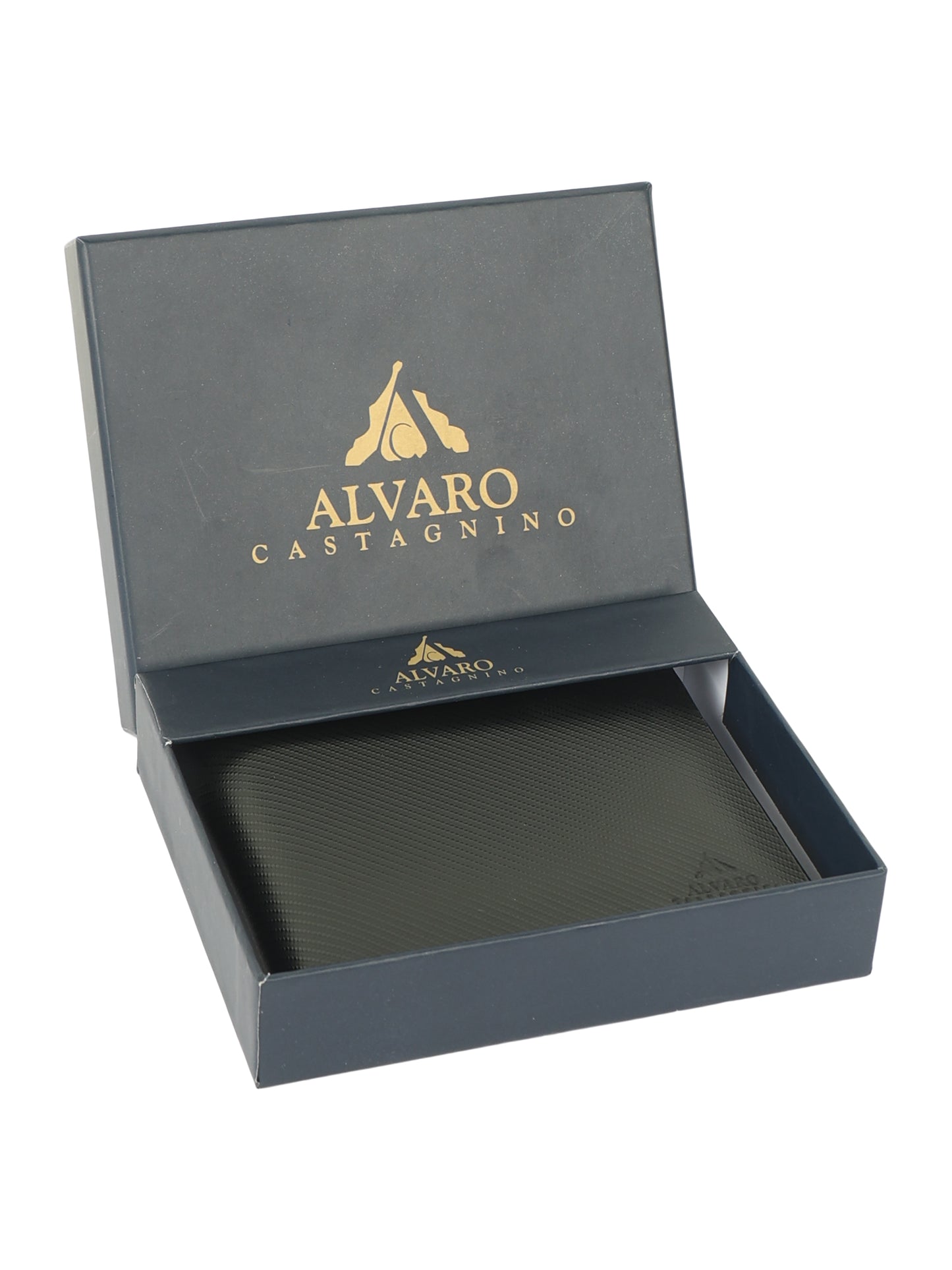 Alvaro Castagnino Men's Black Color Leather Wallet