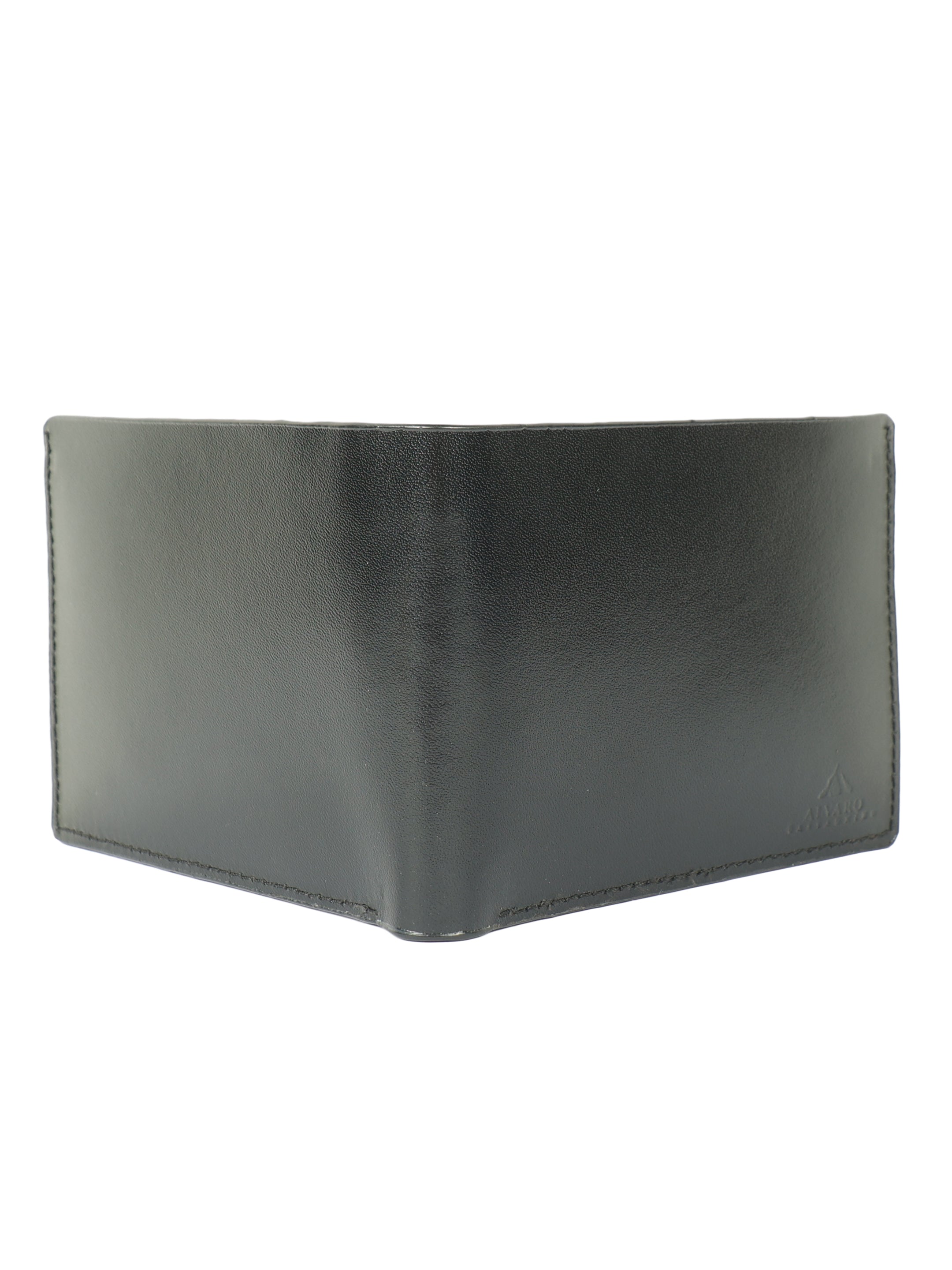 Alvaro Castagnino Men's Black Color Leather Wallet