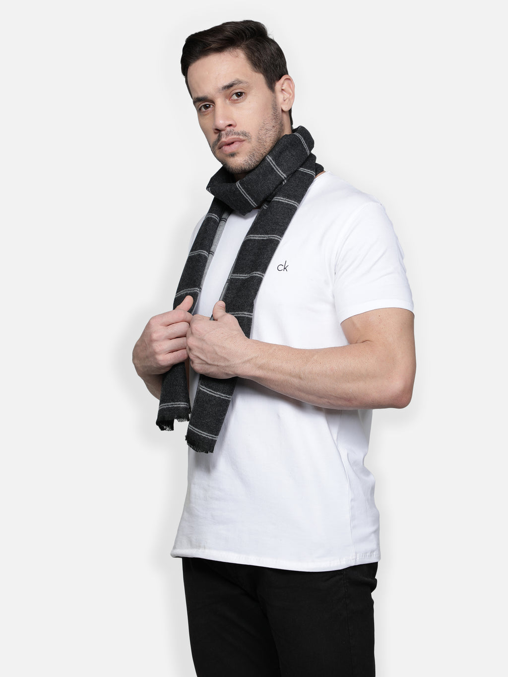 Alvaro Castagnino Men's Grey::Black Muffler