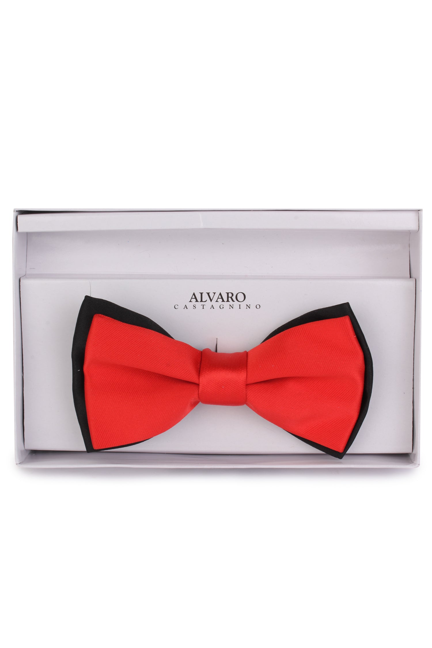 Alvaro Castagnino Men's Red Colored Bow Tie