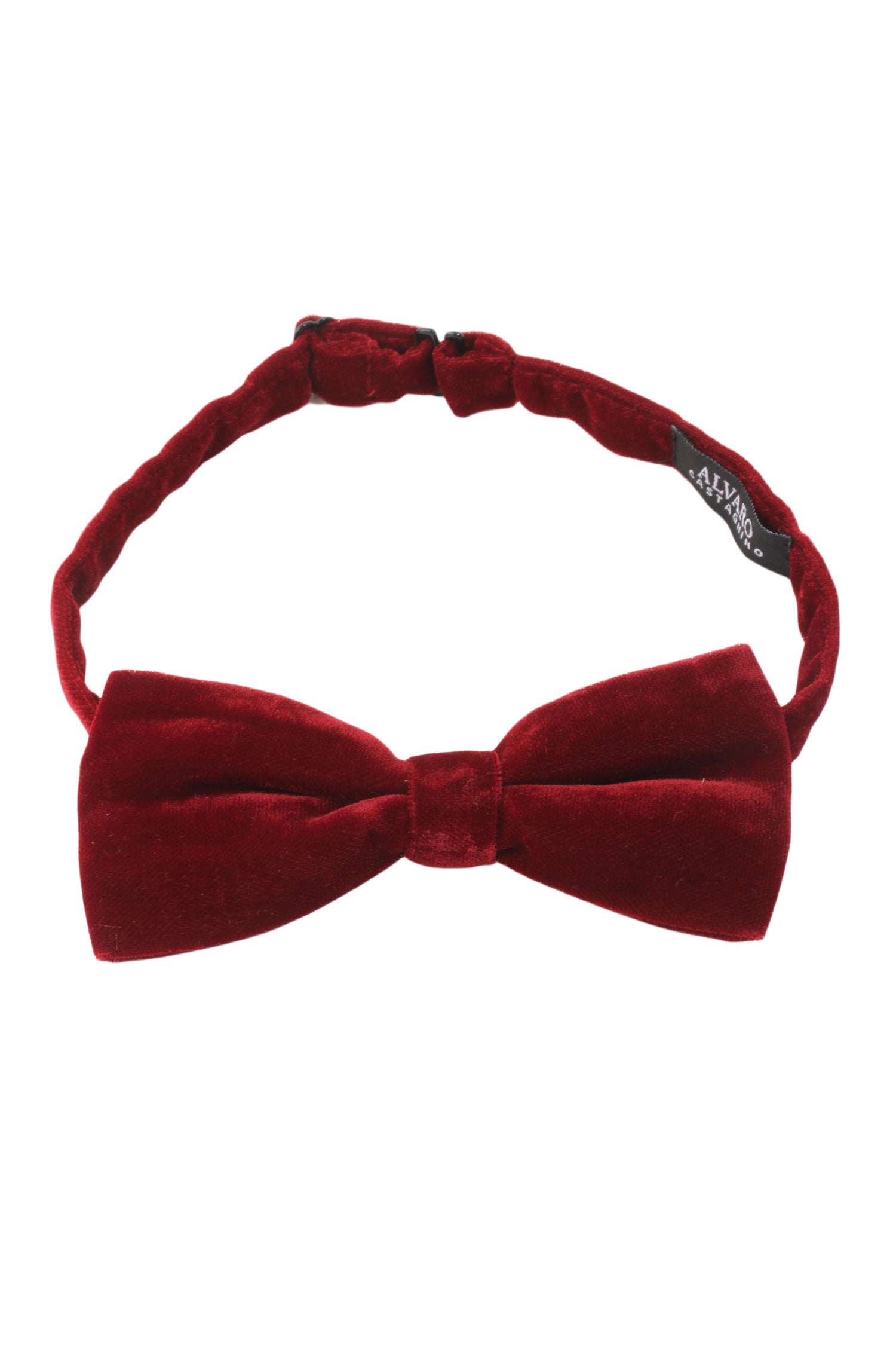 Alvaro Castagnino Men's Maroon Colored Bow Tie
