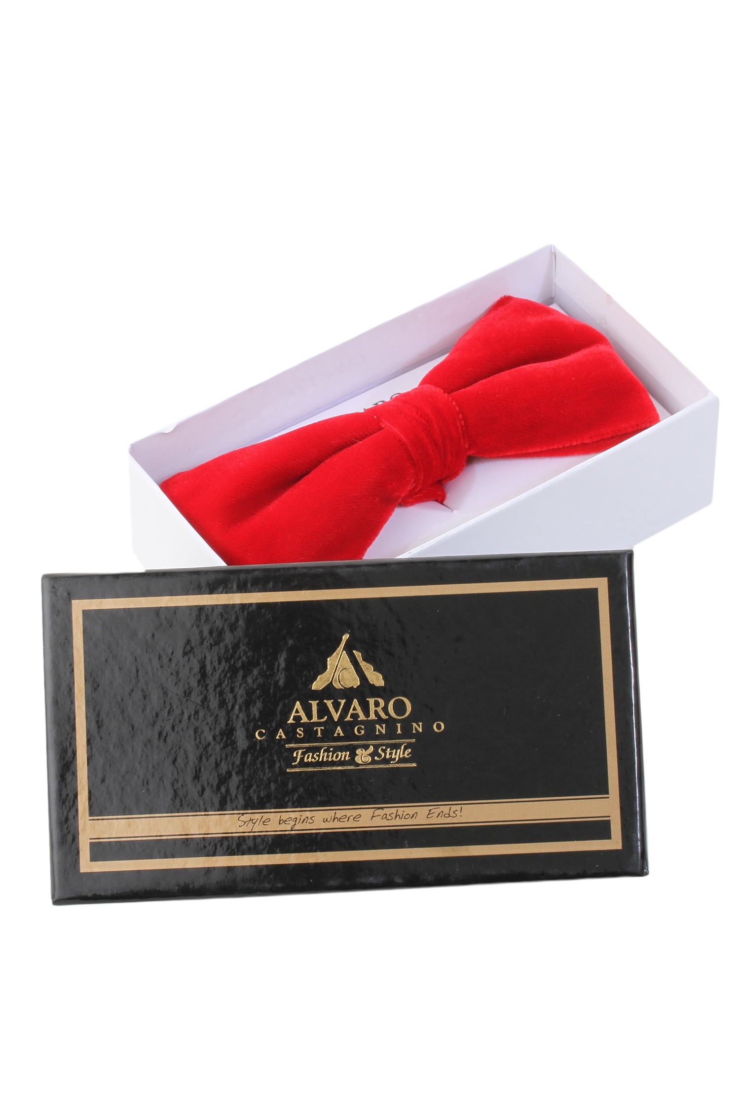 Alvaro Castagnino Men's Red Colored Bow Tie