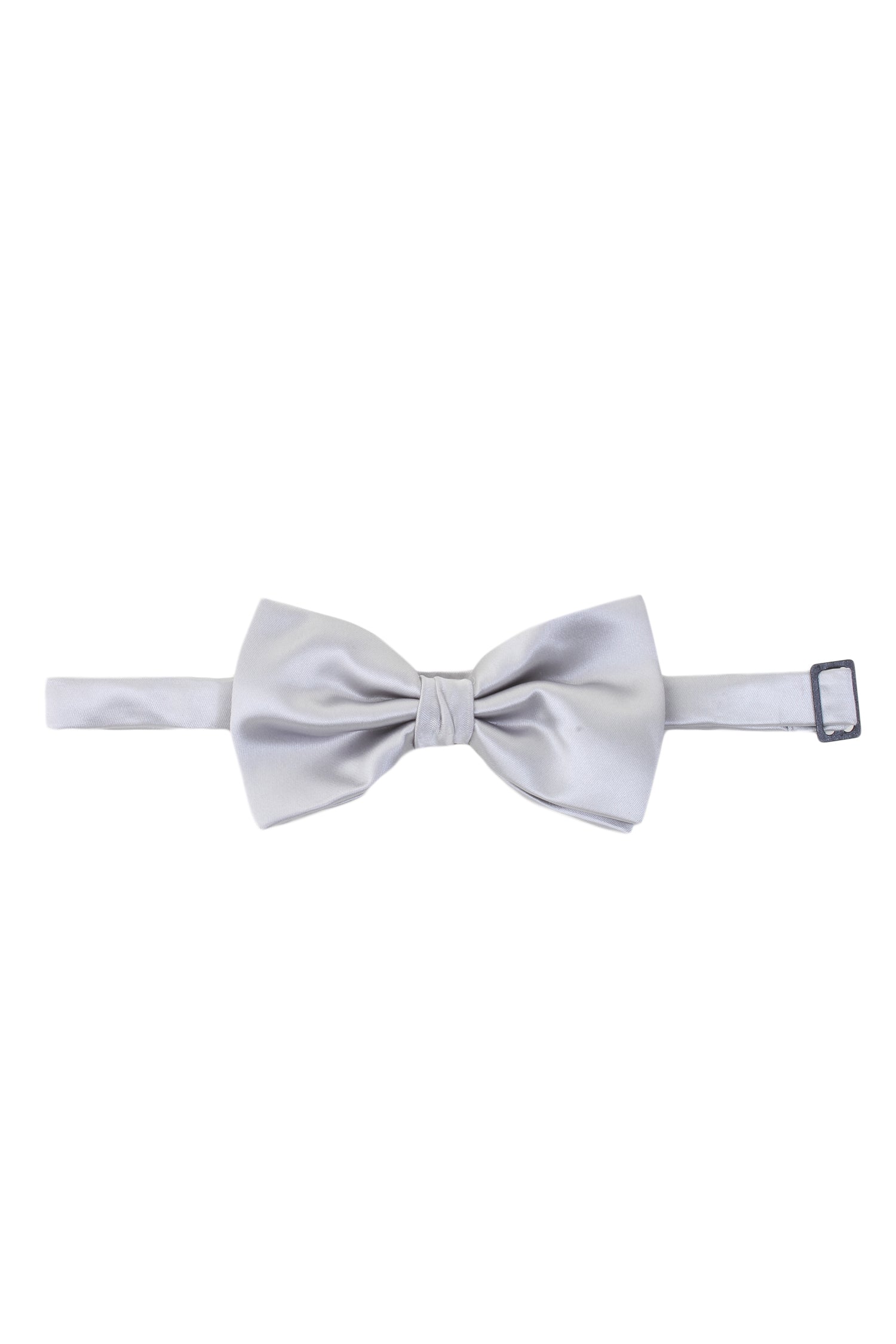 Alvaro Castagnino Men's Grey Colored Microfiber Bow Tie