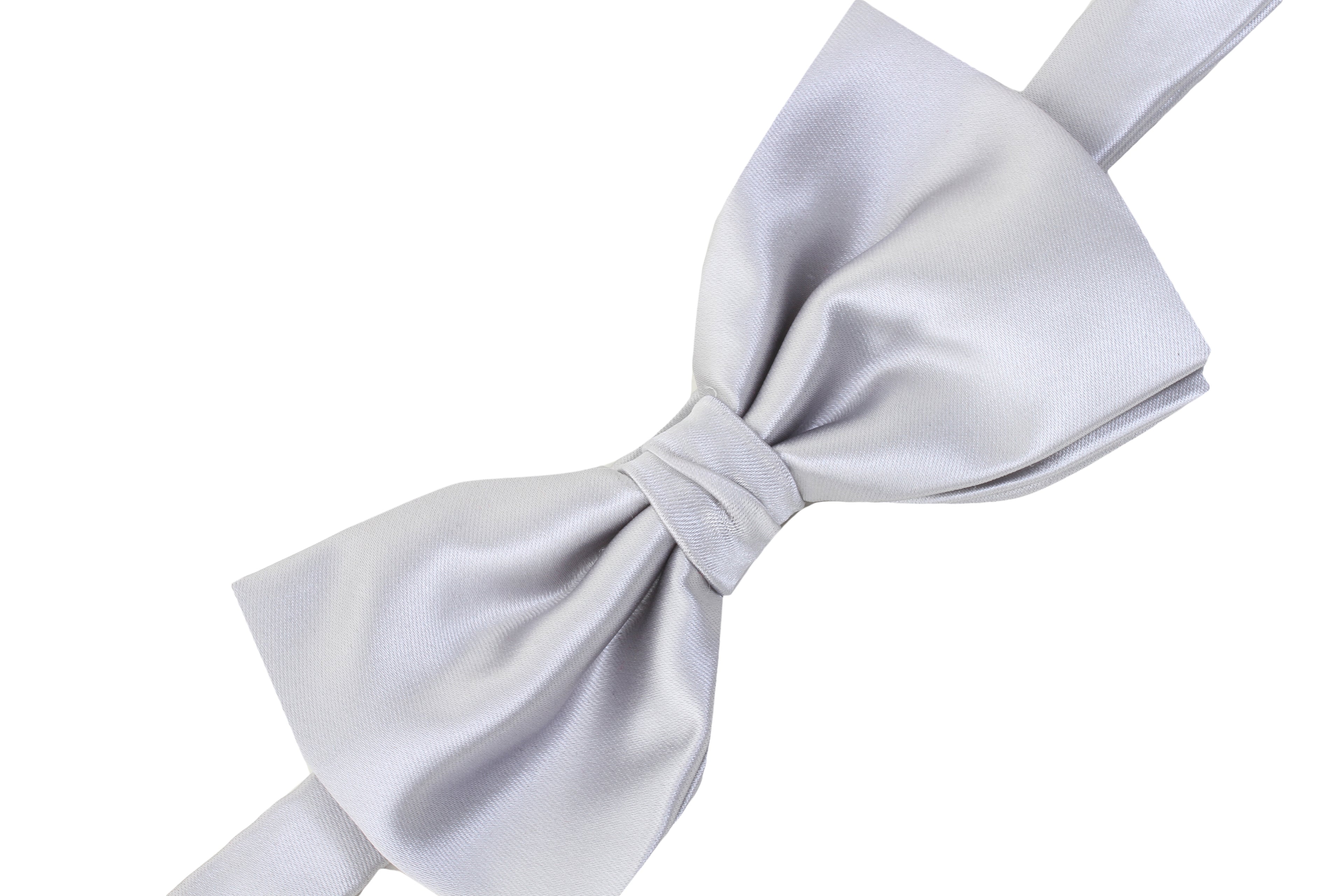 Alvaro Castagnino Men's Grey Colored Microfiber Bow Tie