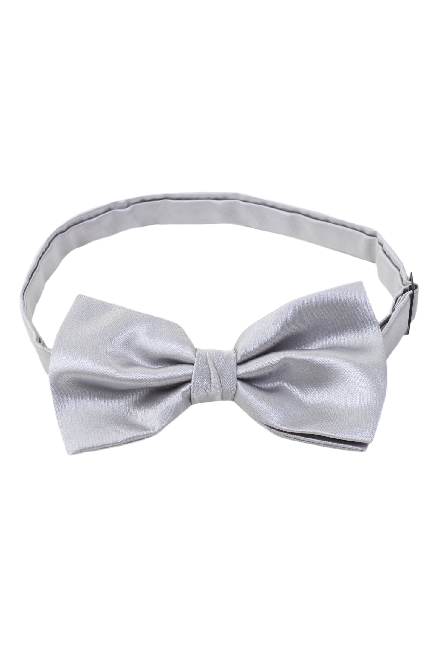 Alvaro Castagnino Men's Grey Colored Microfiber Bow Tie