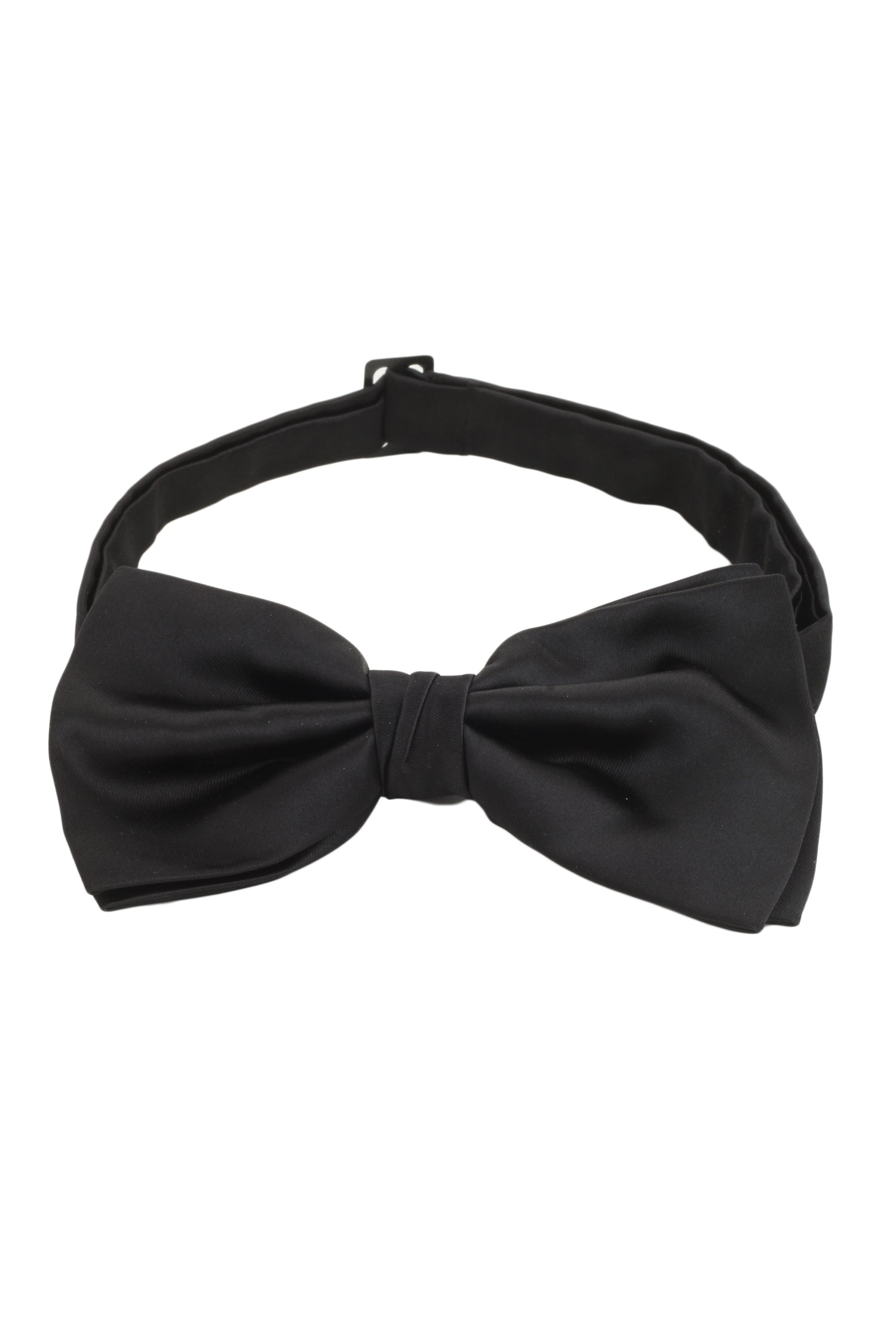 Alvaro Castagnino Men's Black Colored Microfiber Bow Tie