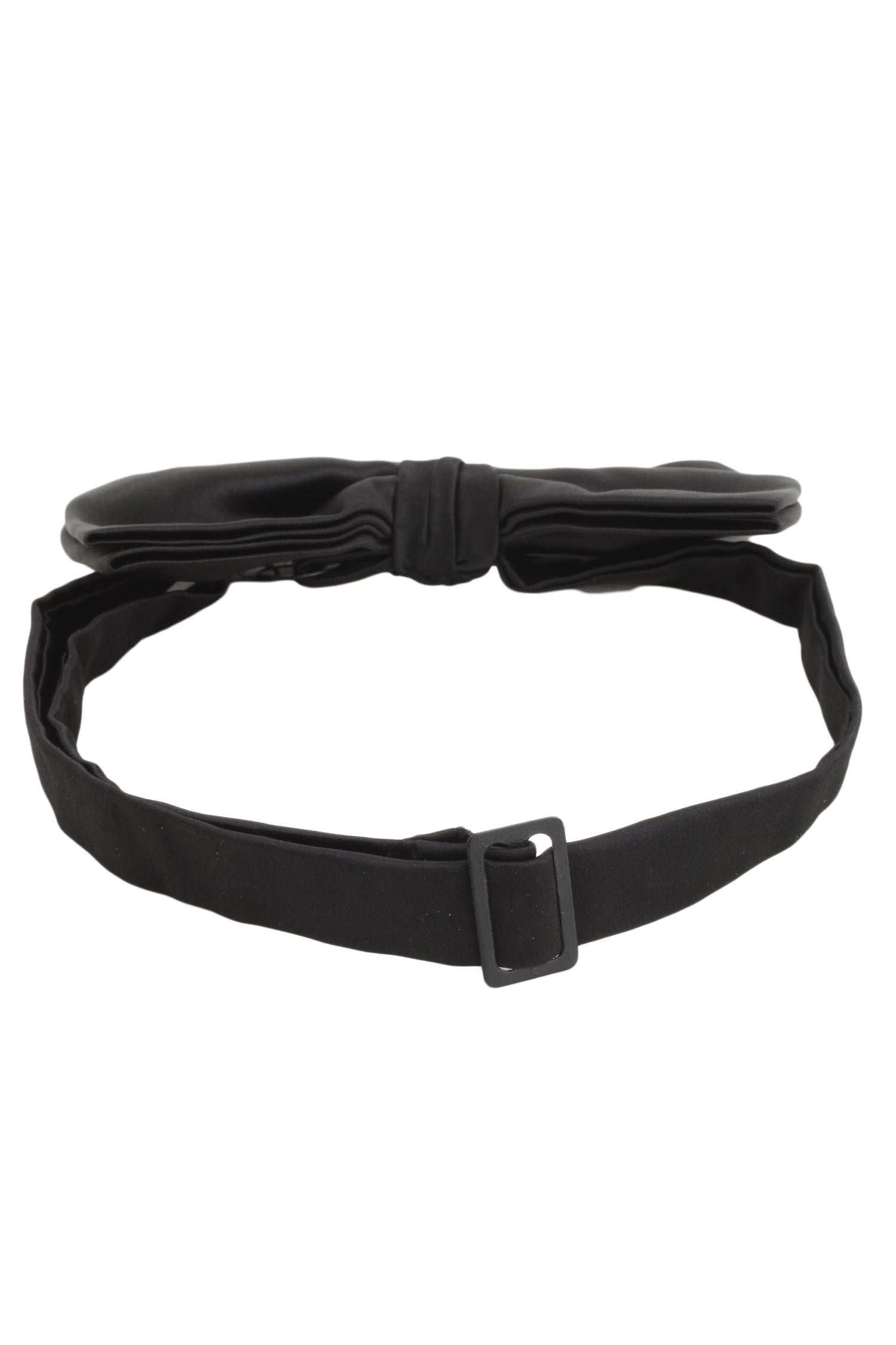 Alvaro Castagnino Men's Black Colored Microfiber Bow Tie