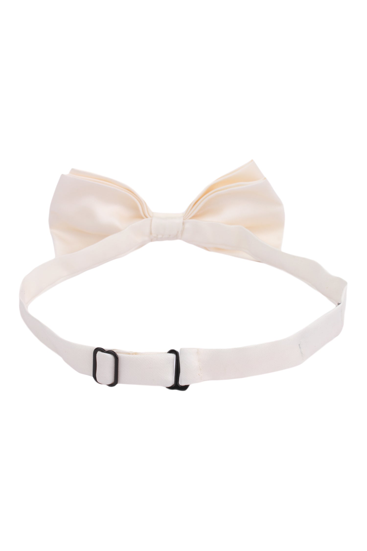 Alvaro Castagnino Men's Cream Colored Microfiber Bow Tie