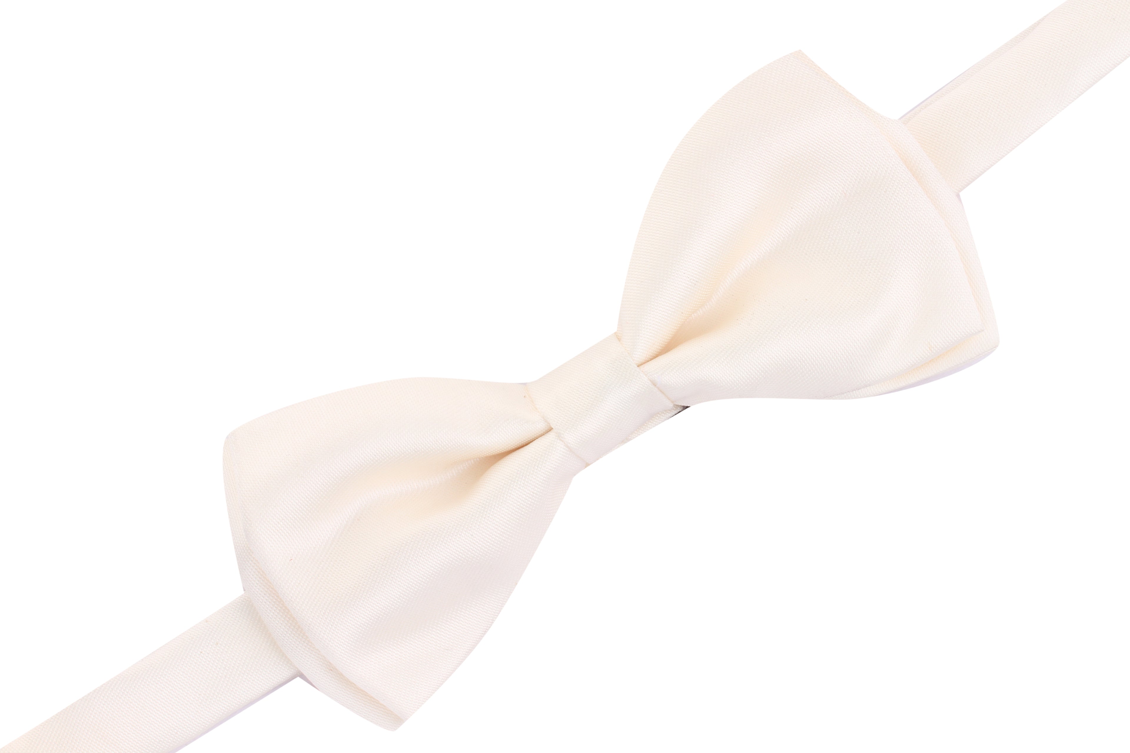 Alvaro Castagnino Men's Cream Colored Microfiber Bow Tie